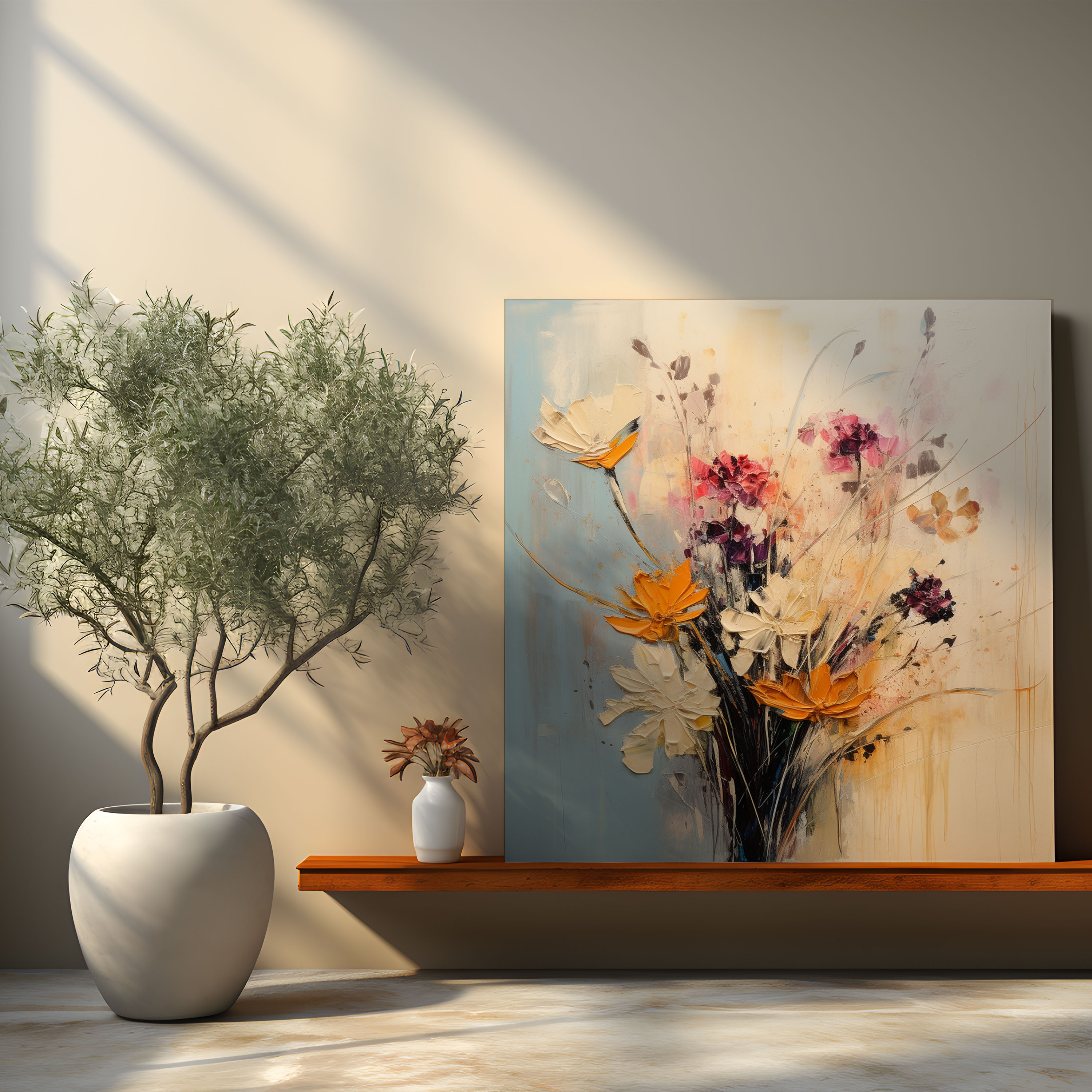 Dry Flower Canvas Print - Dry Flower, Canvas, Wall Art, Canvas Wall Art