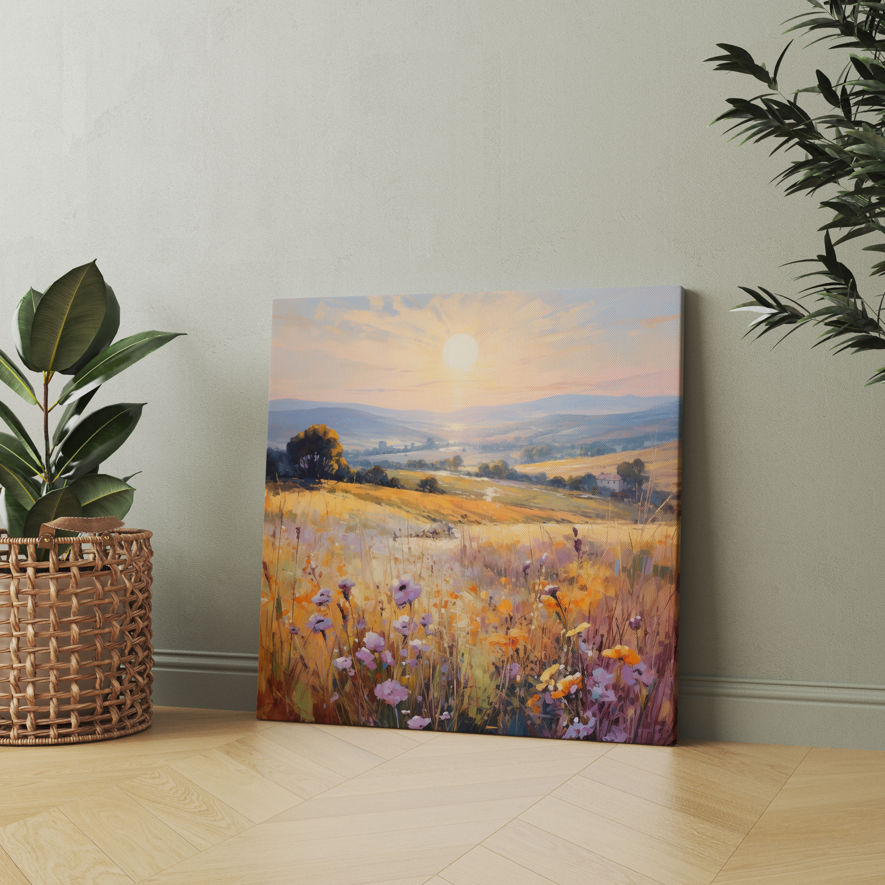 Impressionist Dry Flower Canvas Print - Dry Flower, Canvas, Canvas Print, Sense Of Tranquility