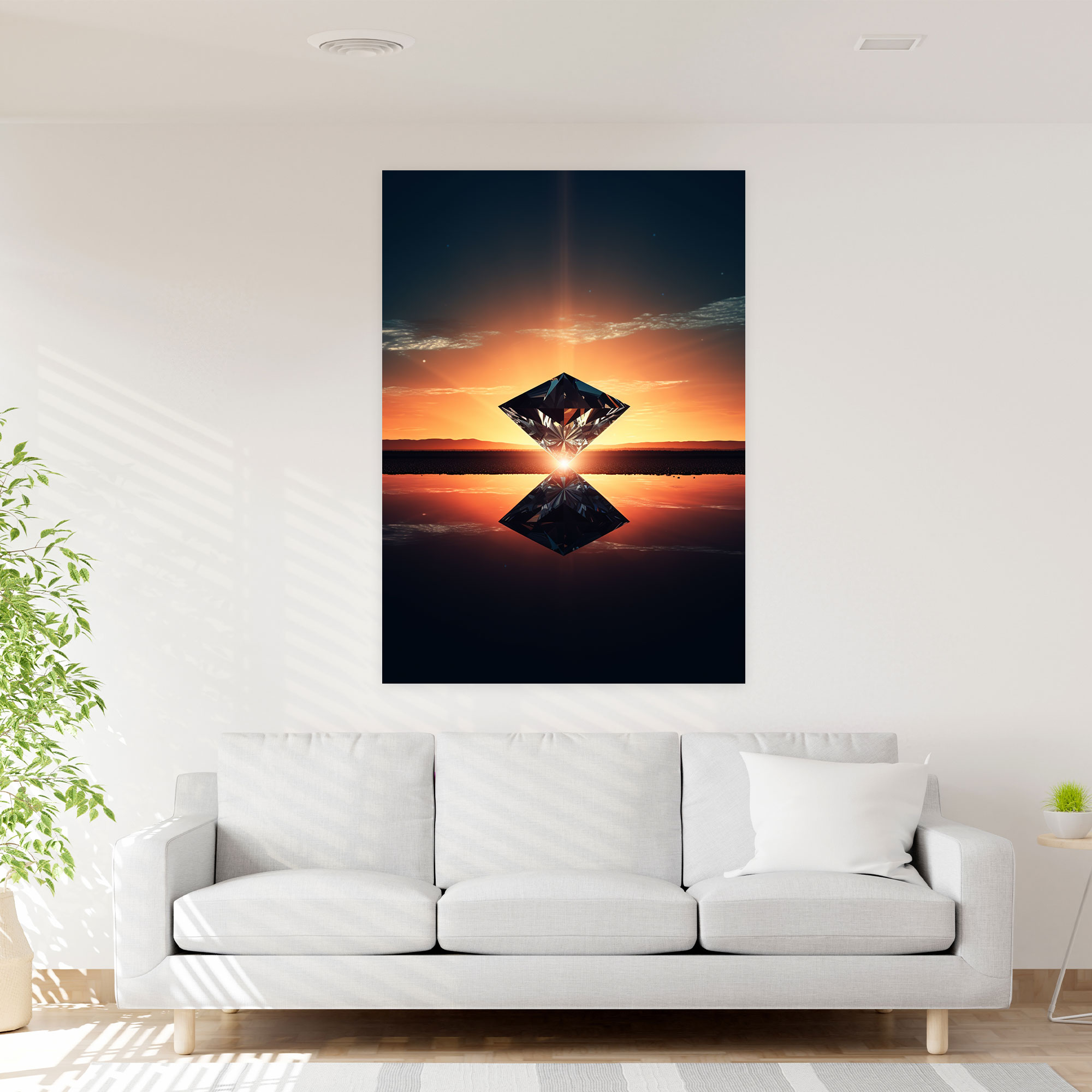 Diamond Wall Art - Diamond, Serenity, Canvas, Wall Art