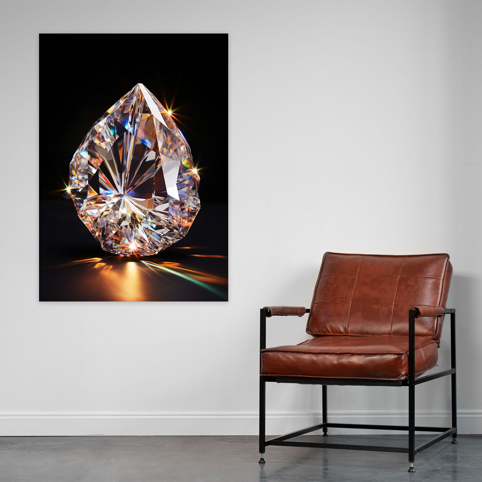 Diamond Canvas Print - Diamond, Shimmering, Wall Art, Canvas Wall Art