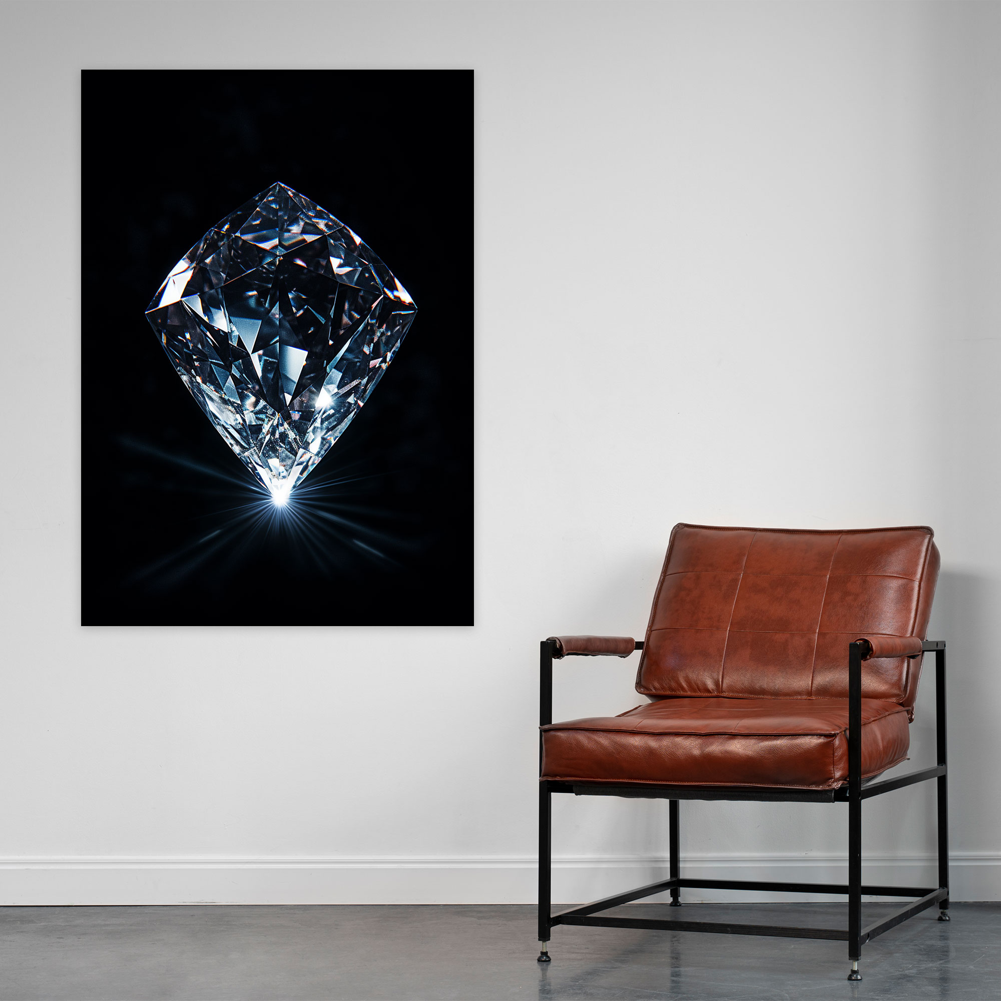 Diamond Canvas Print - Diamond, Wall Decoration, Wall Art, Canvas