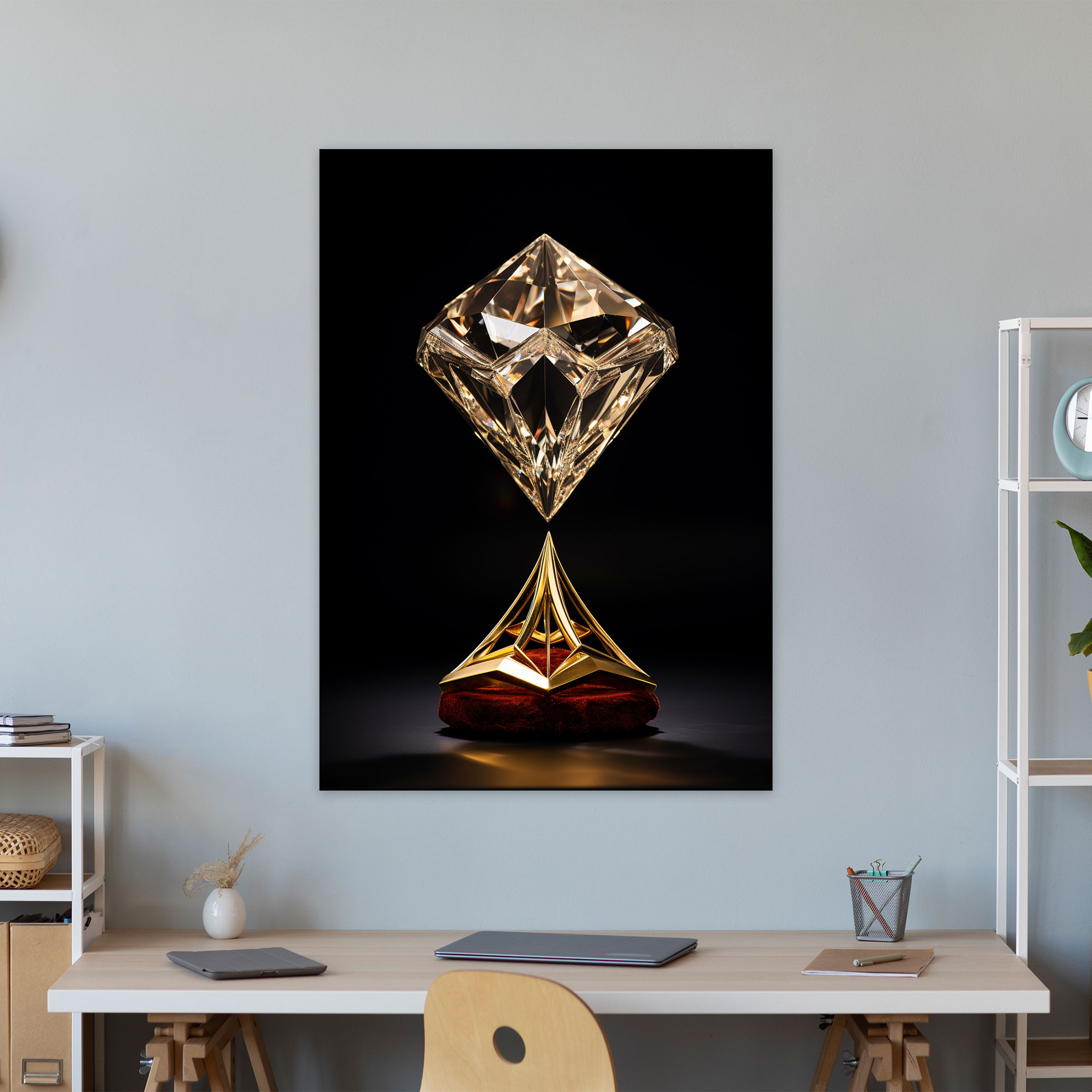 Enchanting Diamond Wall Art - Diamond, Precision, Work Of Art, Sculpture