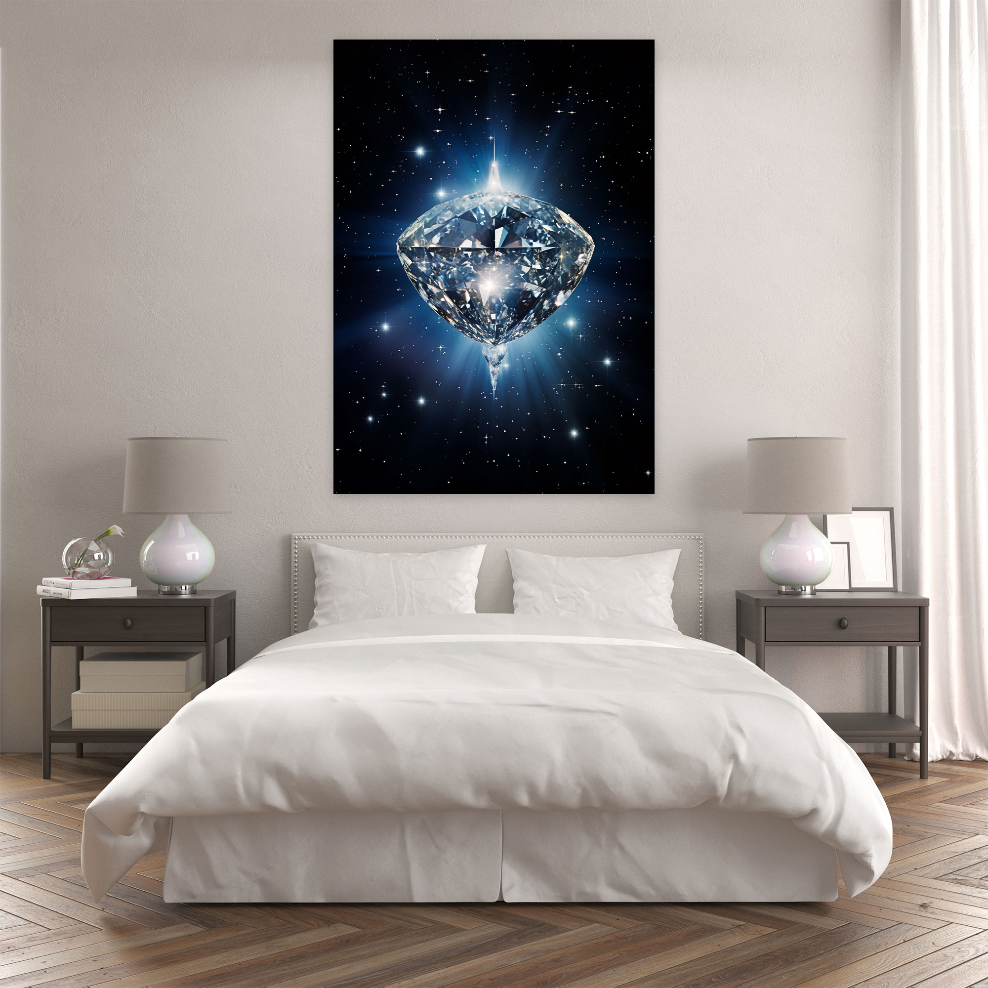 Diamond Canvas Print - Diamond, Wall Art, Stars, Canvas Wall Art