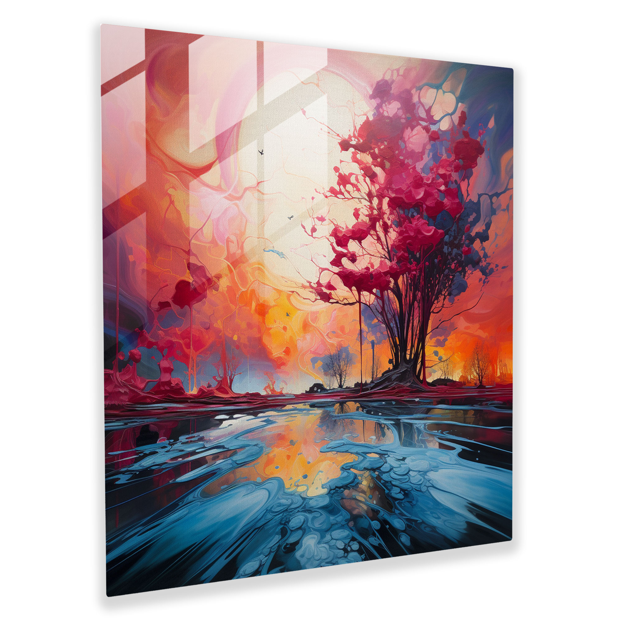 Ethereal Elegance Glass Print - Modern Artwork - Glass Wall Art - Home Decoration - Wall Decor