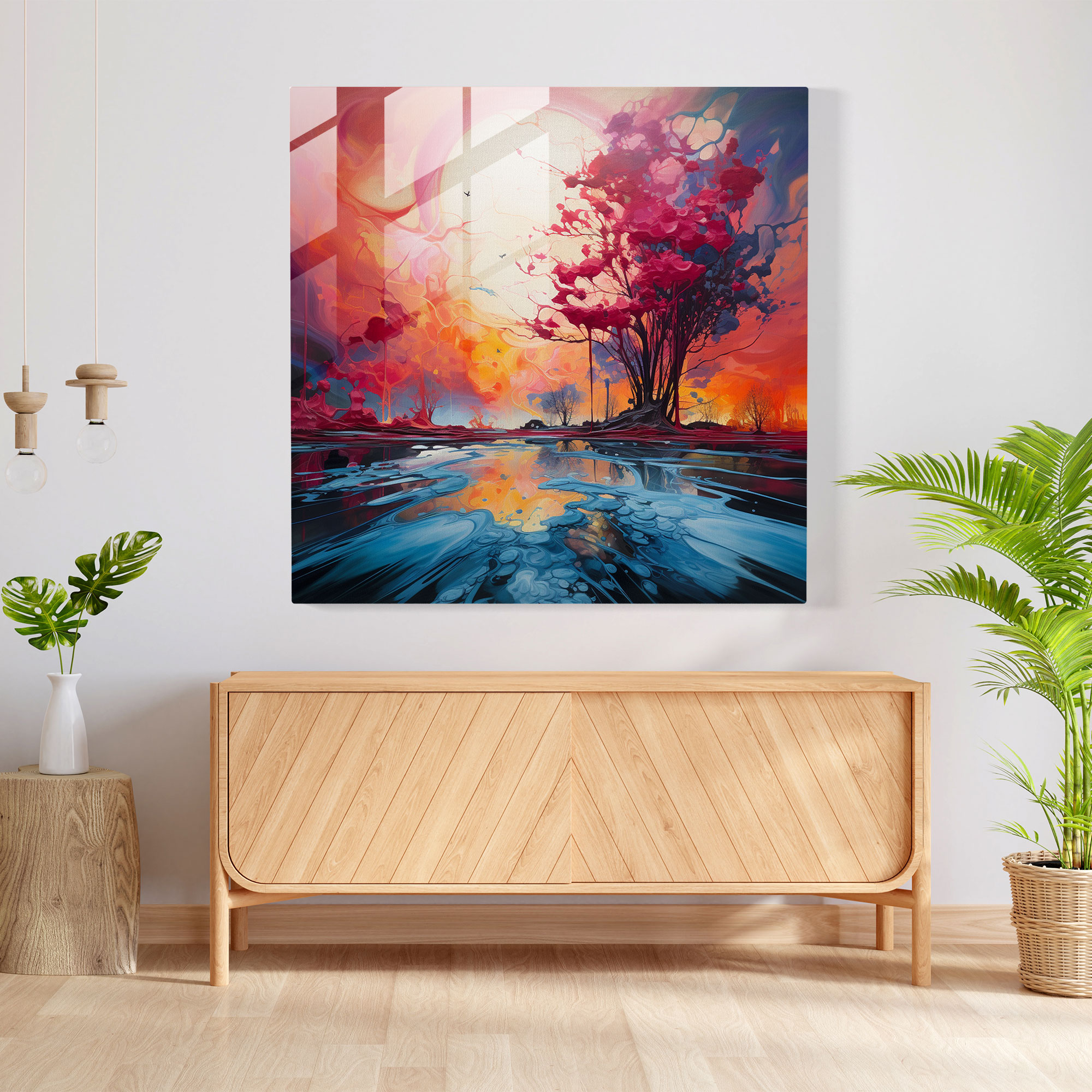 Ethereal Elegance Glass Print - Modern Artwork - Glass Wall Art - Home Decoration - Wall Decor