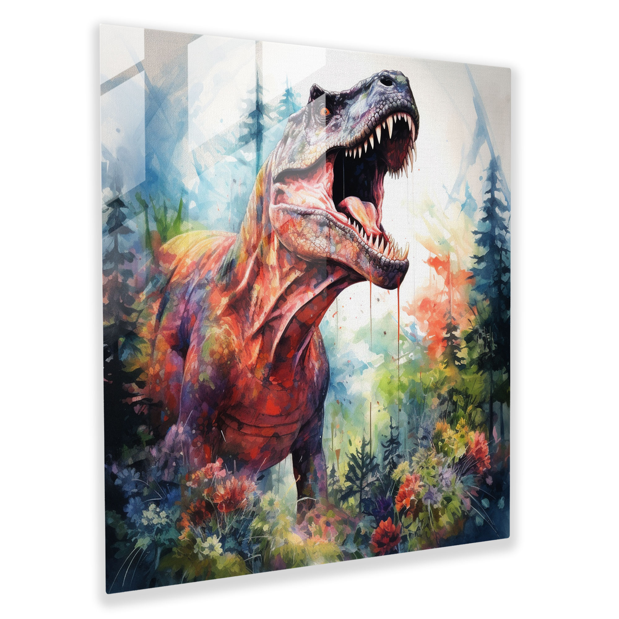 Majestic Wilderness Glass Print - Glass Wall Art - Home Decoration - Wall Decoration - Modern Artwork