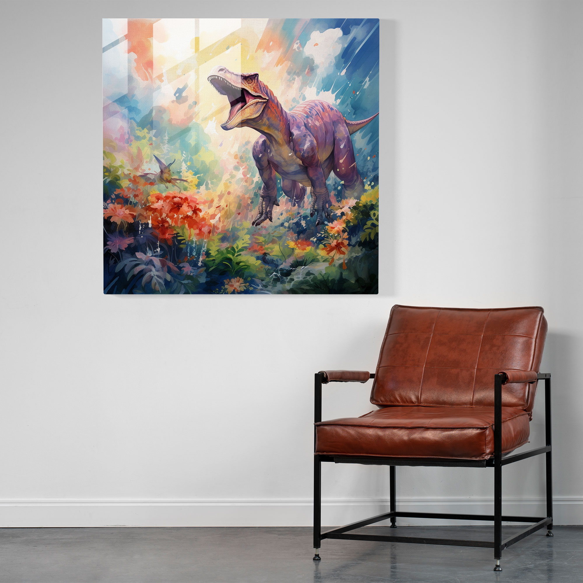 Fantasaur Glass Print