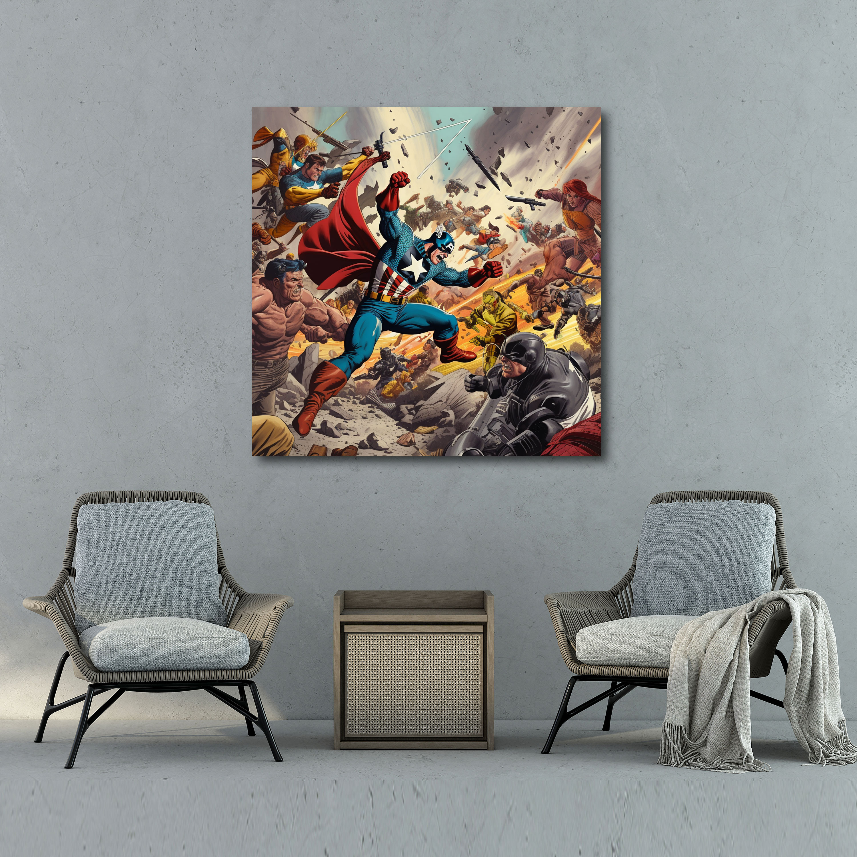 Dope Canvas Print - Retro Comic Book Wall Art - Dope, Excitement, Villains, Comic Book