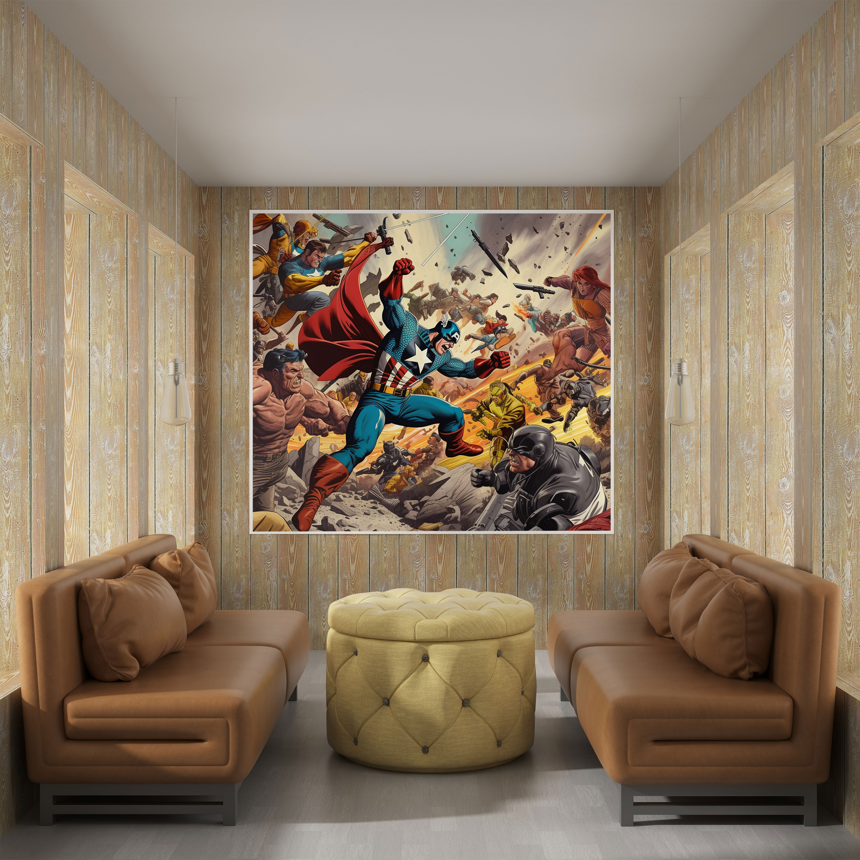 Dope Canvas Print - Retro Comic Book Wall Art - Dope, Excitement, Villains, Comic Book