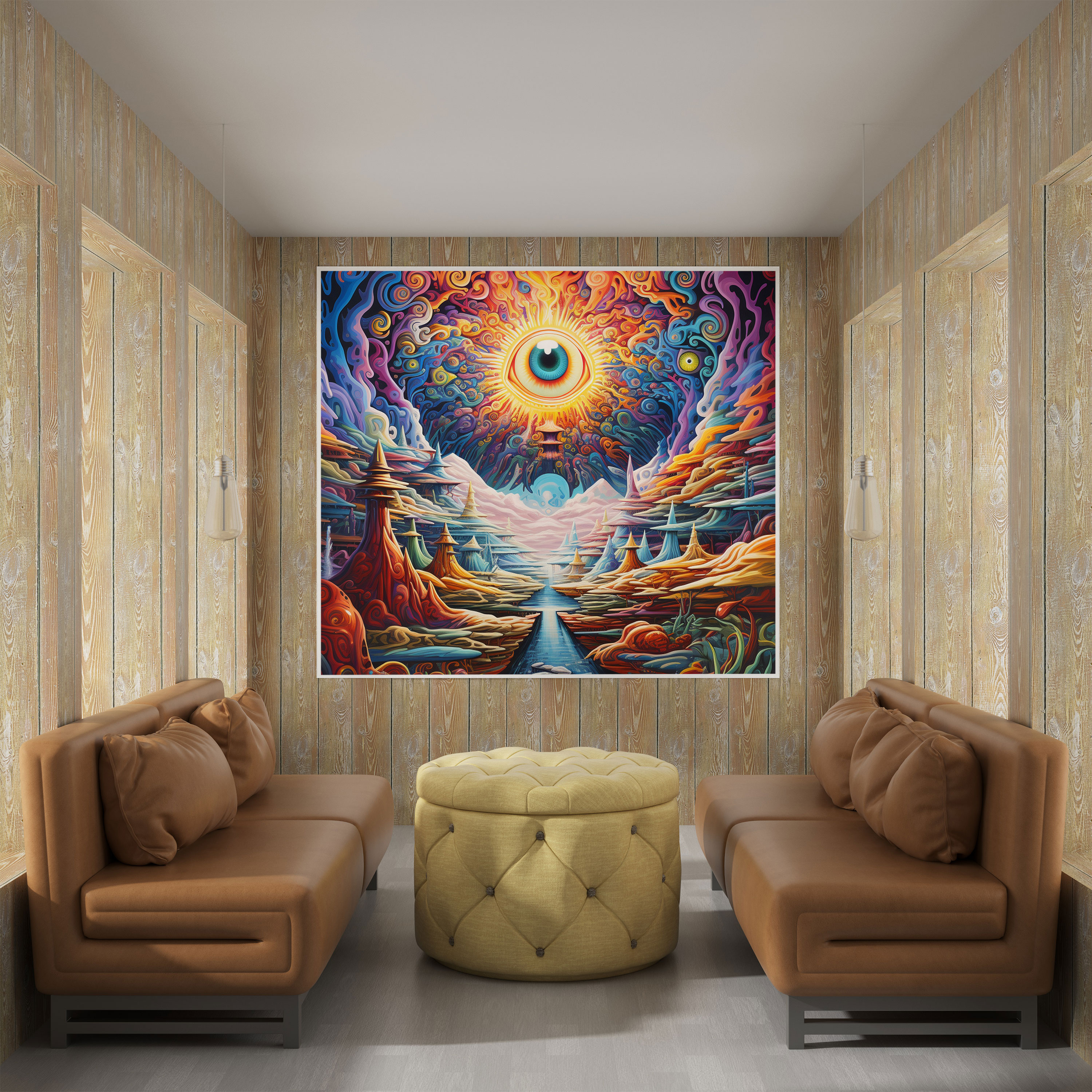 Dope Canvas Print - Psychedelic Art Wall Decoration - Dope, Breathtaking, Vibrant Patterns, Canvas Print
