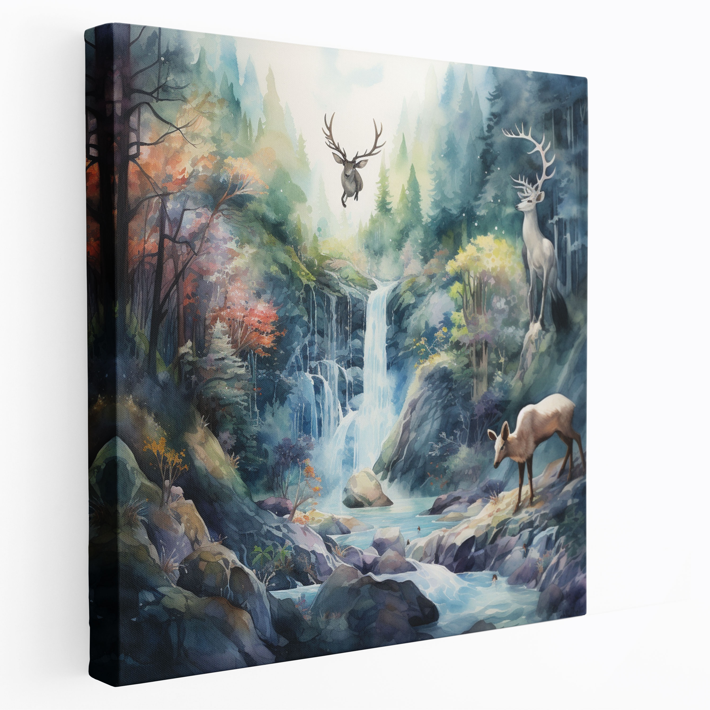 Dope Wall Art - Fantasy Watercolor Painting Canvas Print - Dope, Majestic Creatures, Home Decoration, Captivating