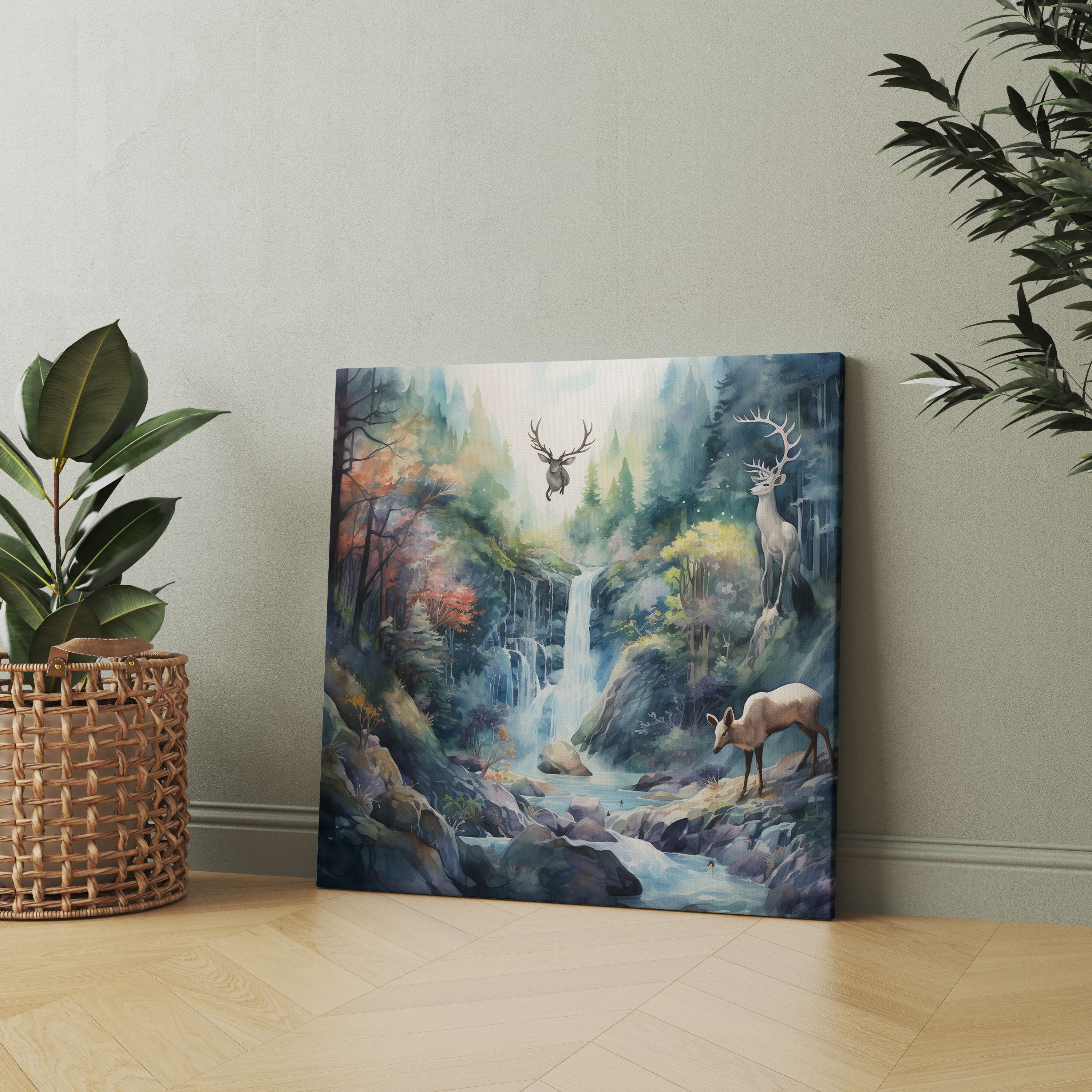 Dope Wall Art - Fantasy Watercolor Painting Canvas Print - Dope, Majestic Creatures, Home Decoration, Captivating