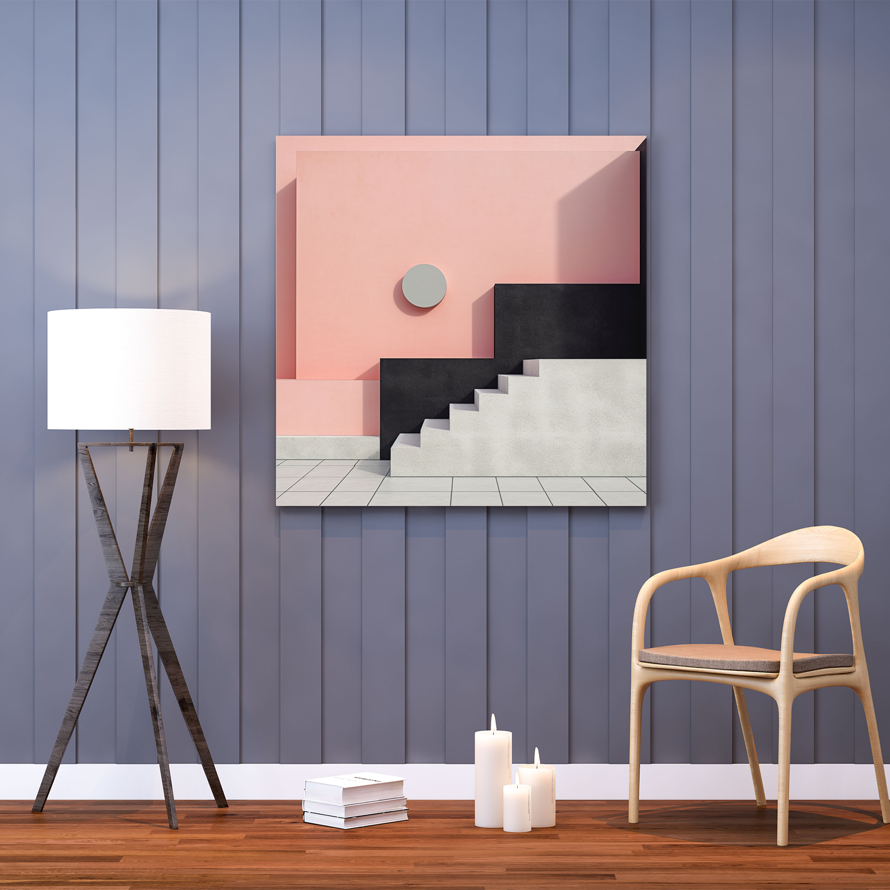 Dope Canvas Print - Minimalist Geometric Wall Decor - Dope, Modern Sophistication, Stylish Aesthetic, Geometric Design