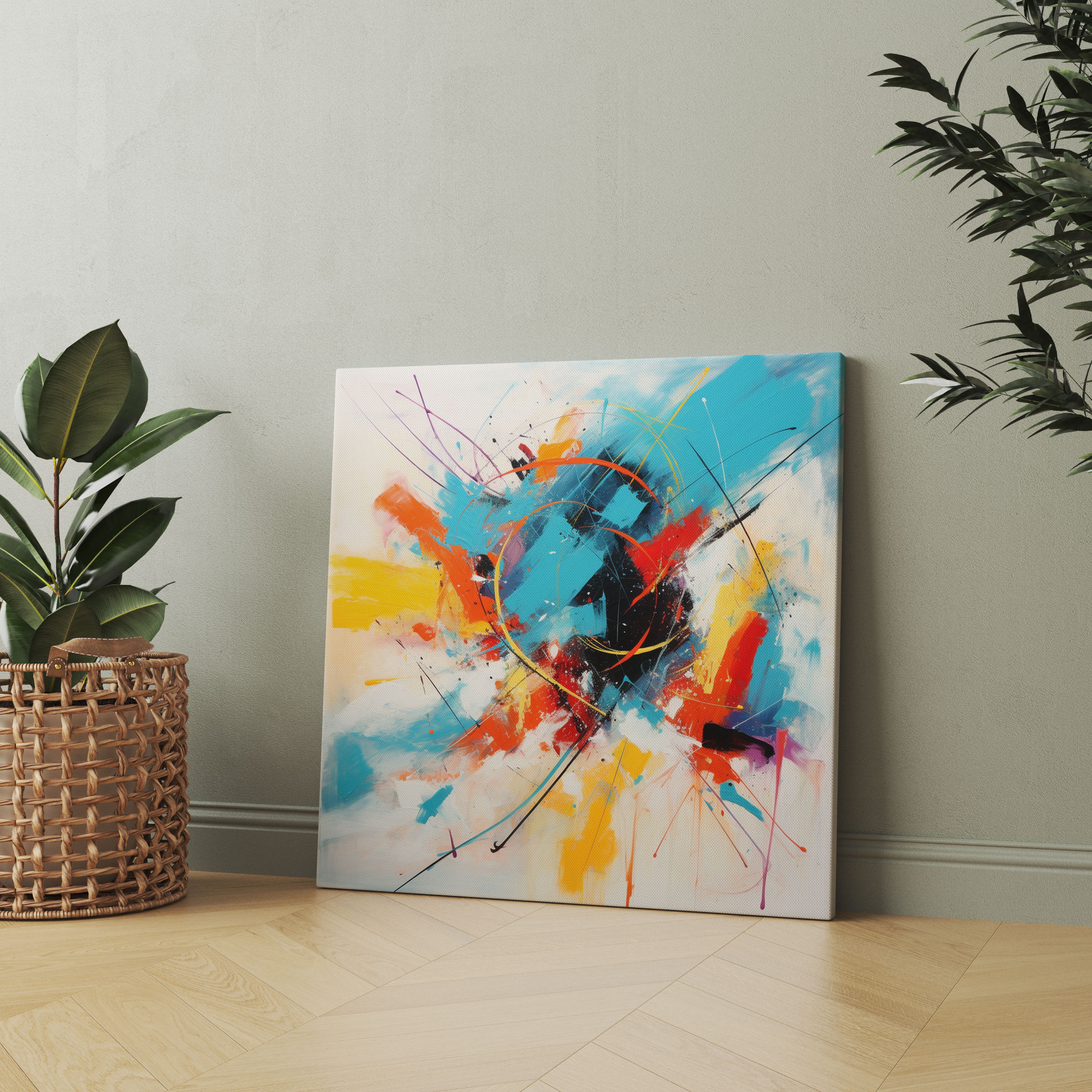 Dope Abstract Canvas Print - Dope, Contemporary Painting, Wall Art, Dope