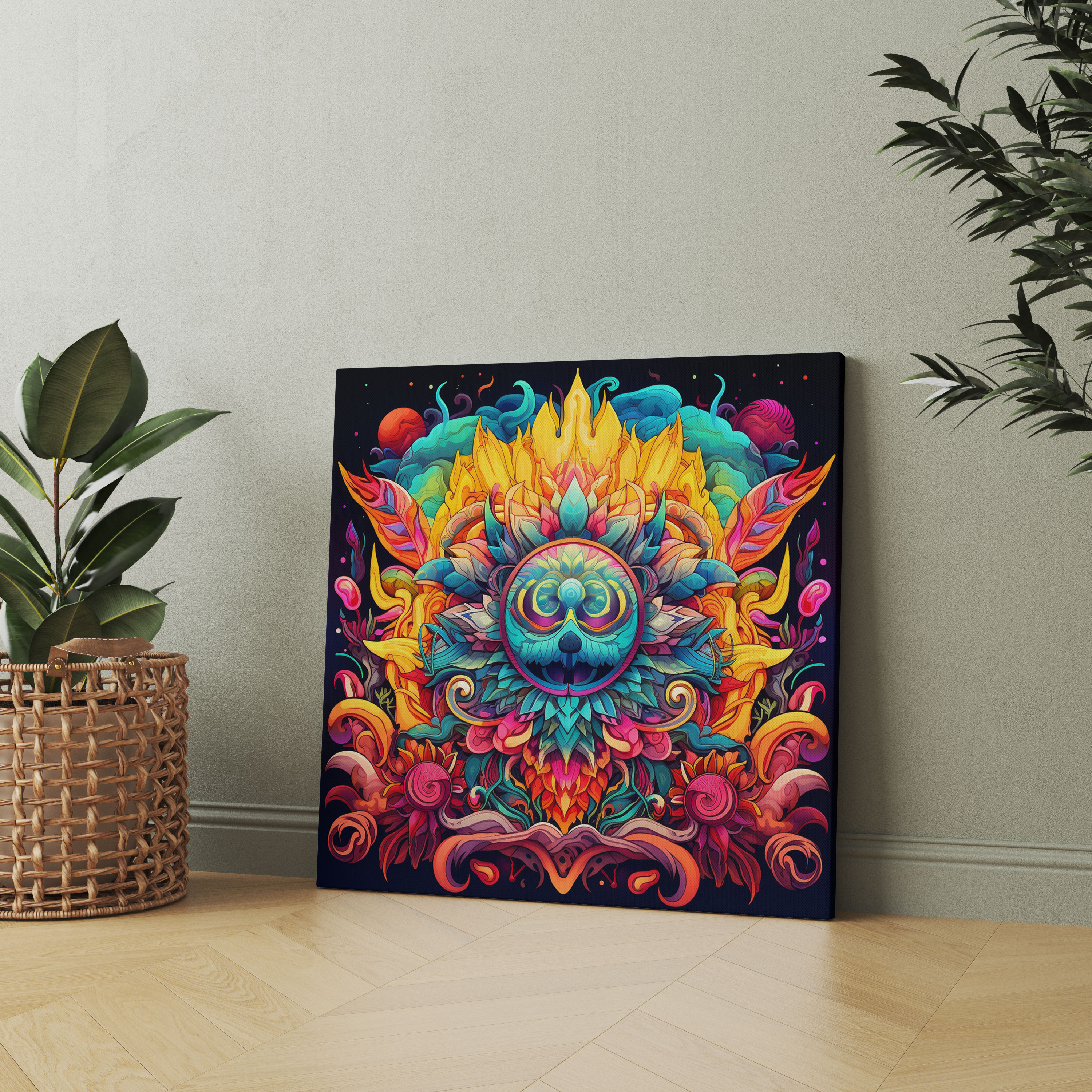 Dope Psychedelic Canvas Print - Dope, Digital Illustration, Dope, Shapes