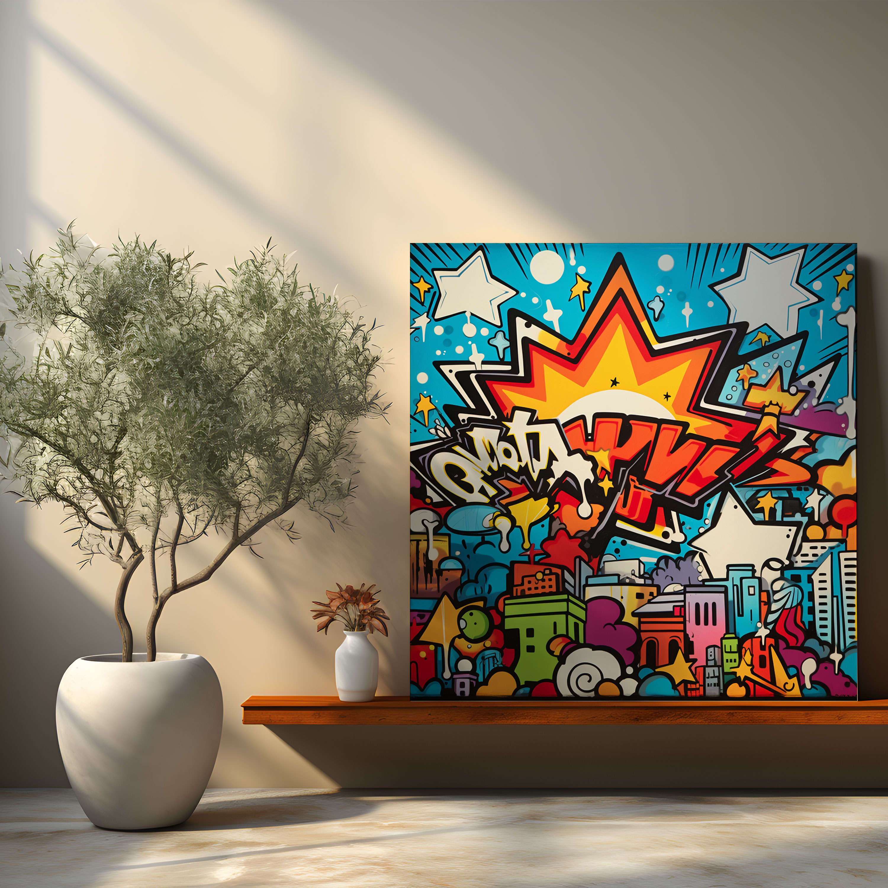 Dope Graffiti Canvas Print - Dope, Retro Pop Art, Graffiti, Canvas