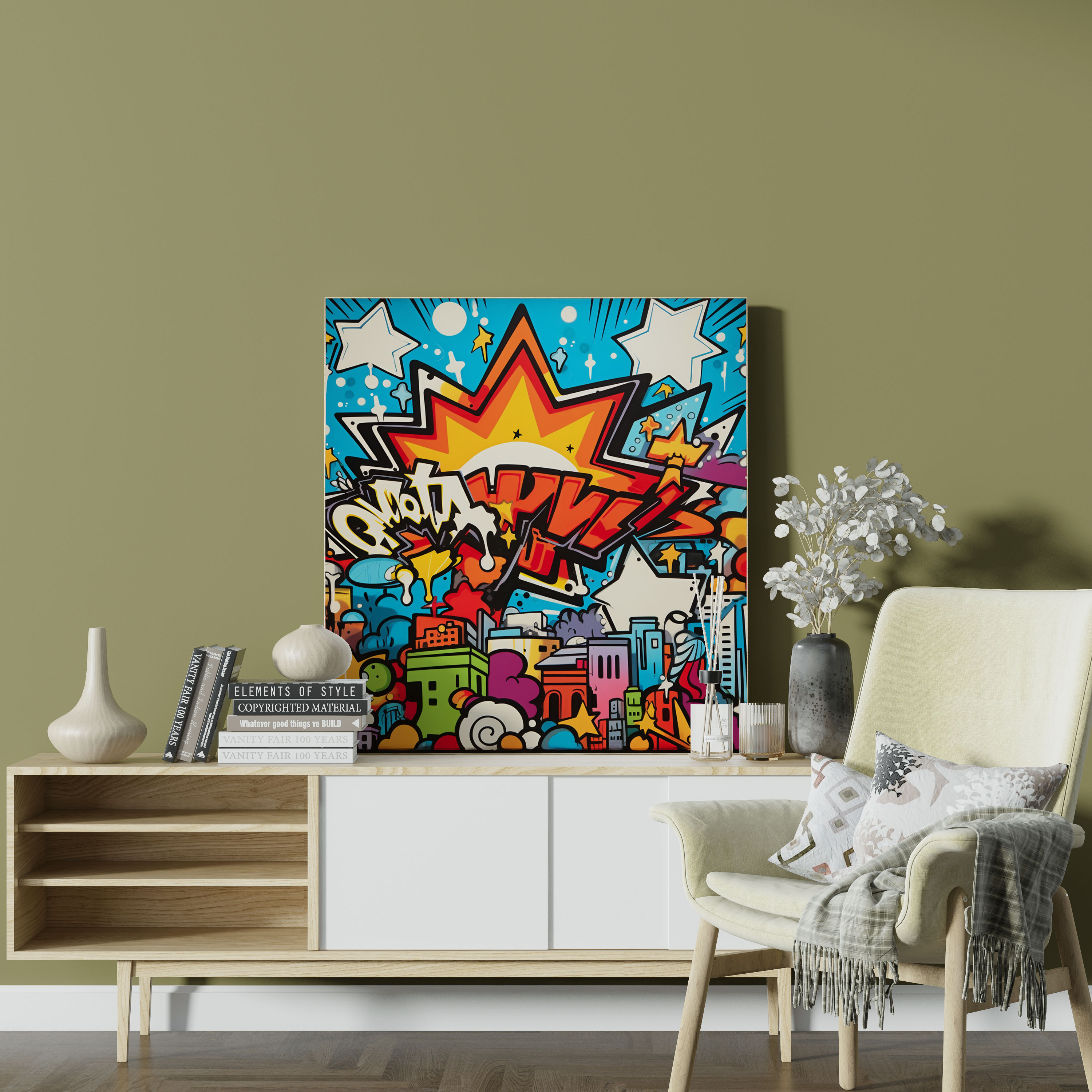 Dope Graffiti Canvas Print - Dope, Retro Pop Art, Graffiti, Canvas