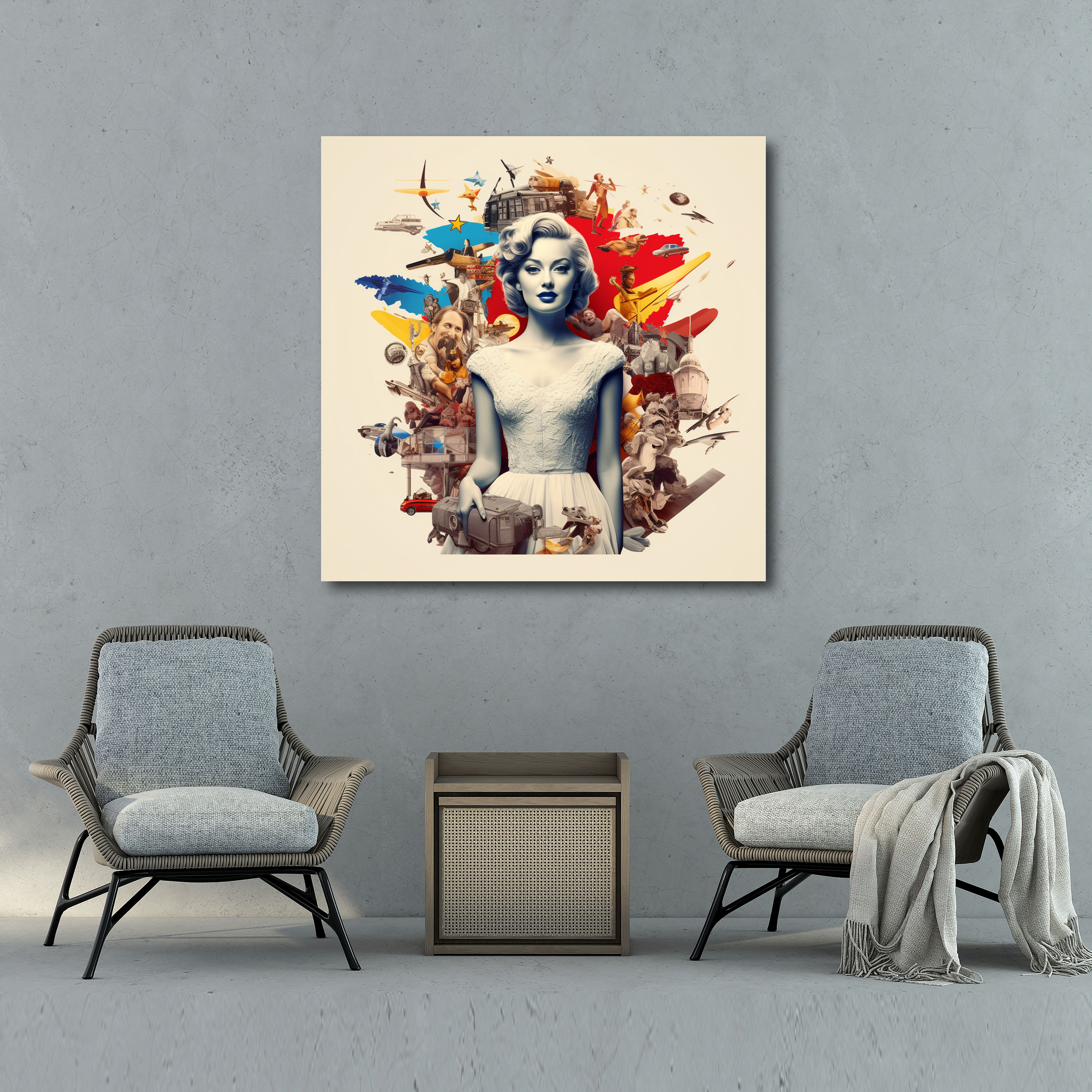 Dope Pop Culture Canvas Print - Dope, Montage, Colorful, Canvas