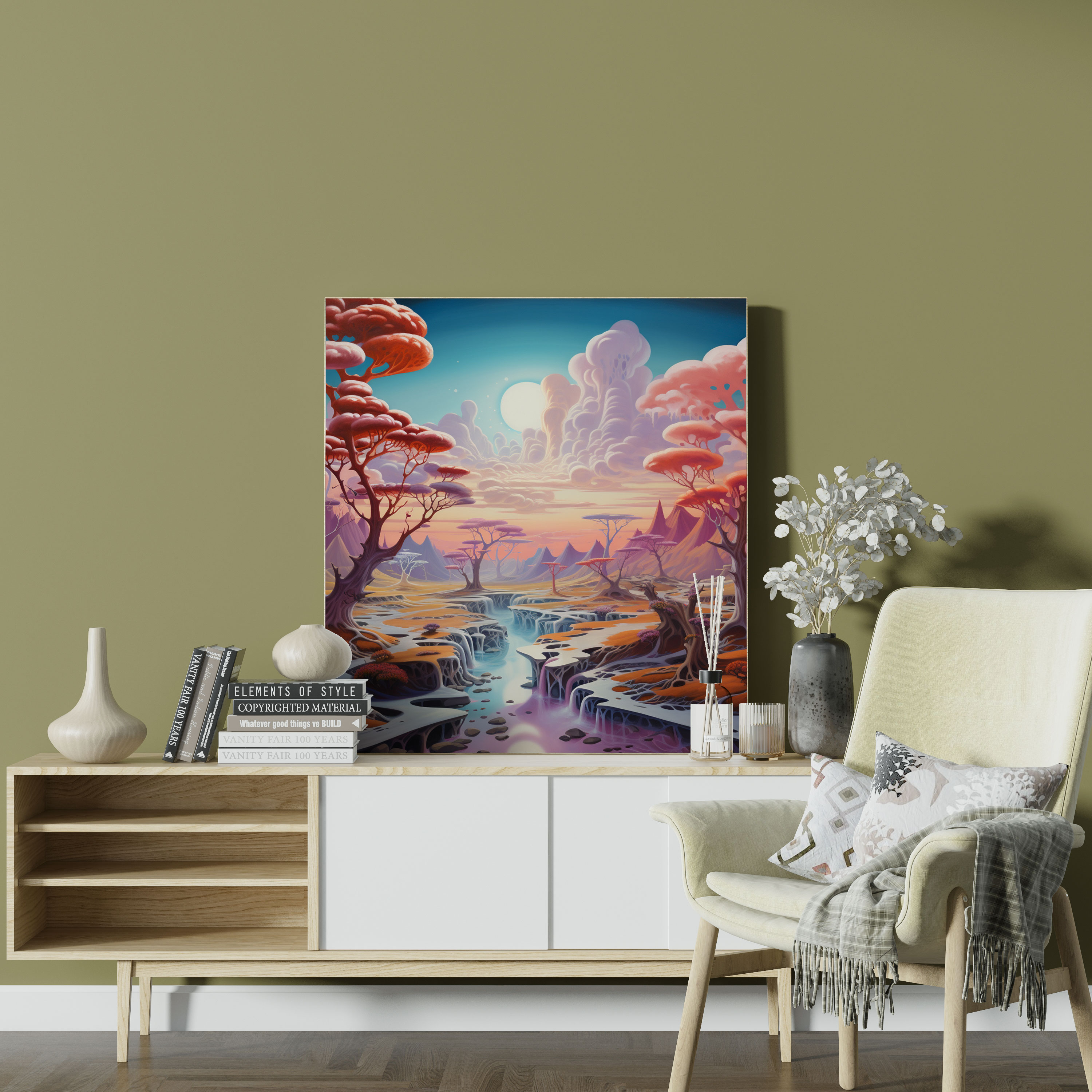 Dope Surreal Canvas Print - Dope, Wall Art, Home Decoration, Landscape Painting