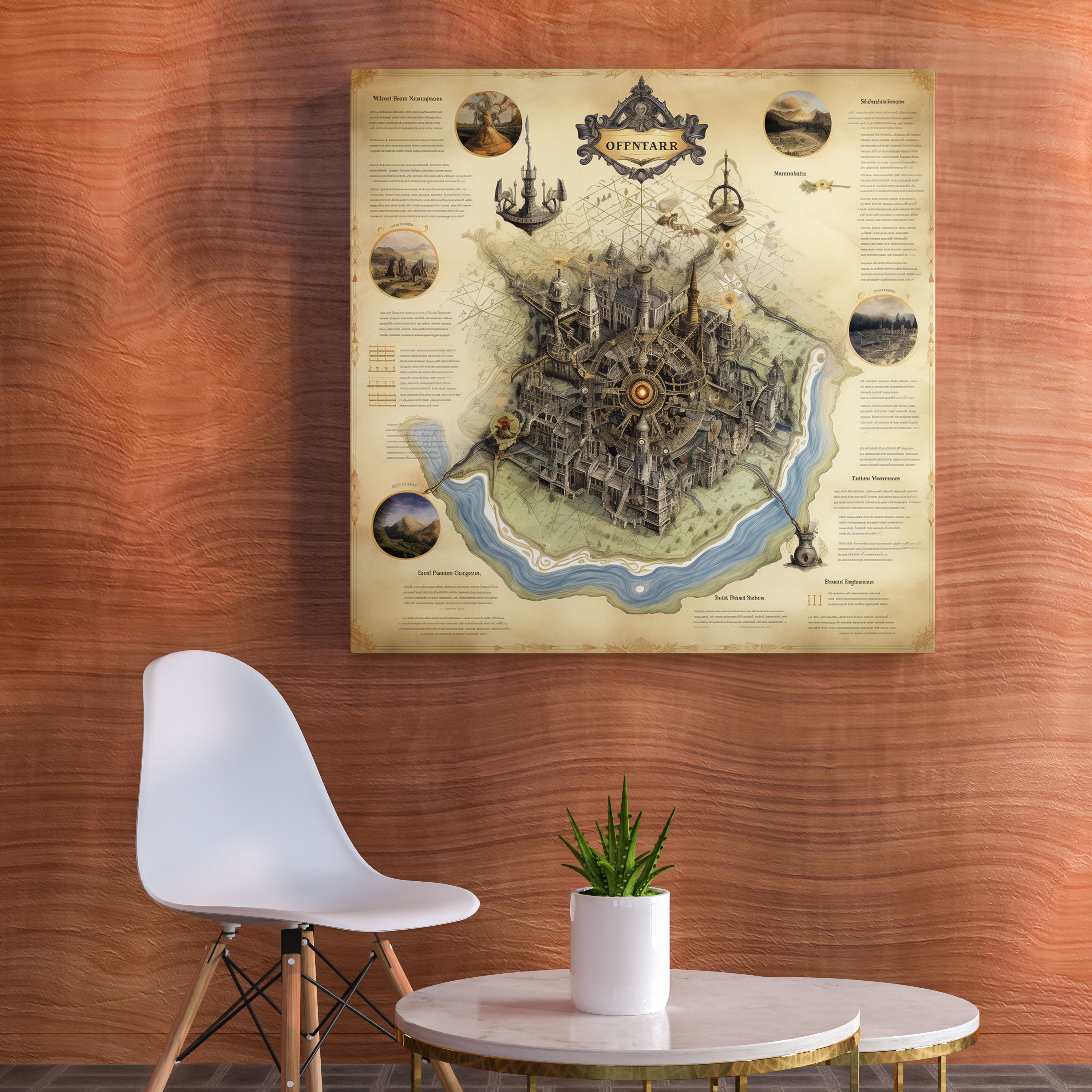 Dope Vintage Map Canvas Print - Dope, Canvas Print, Wall Decoration, Wall Art