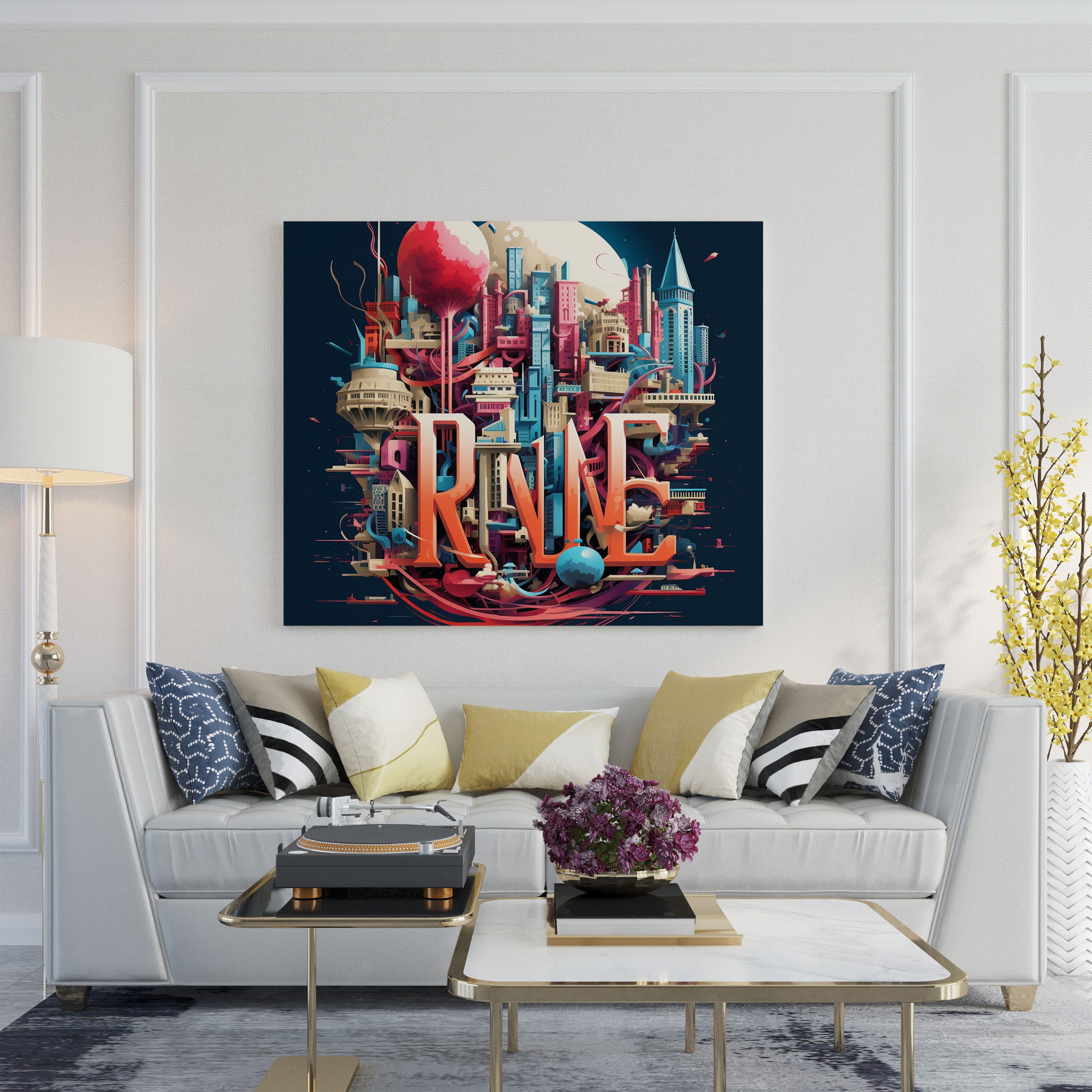 Dope Typography Canvas Print - Dope, Wall Decoration, Dope, Home Decoration