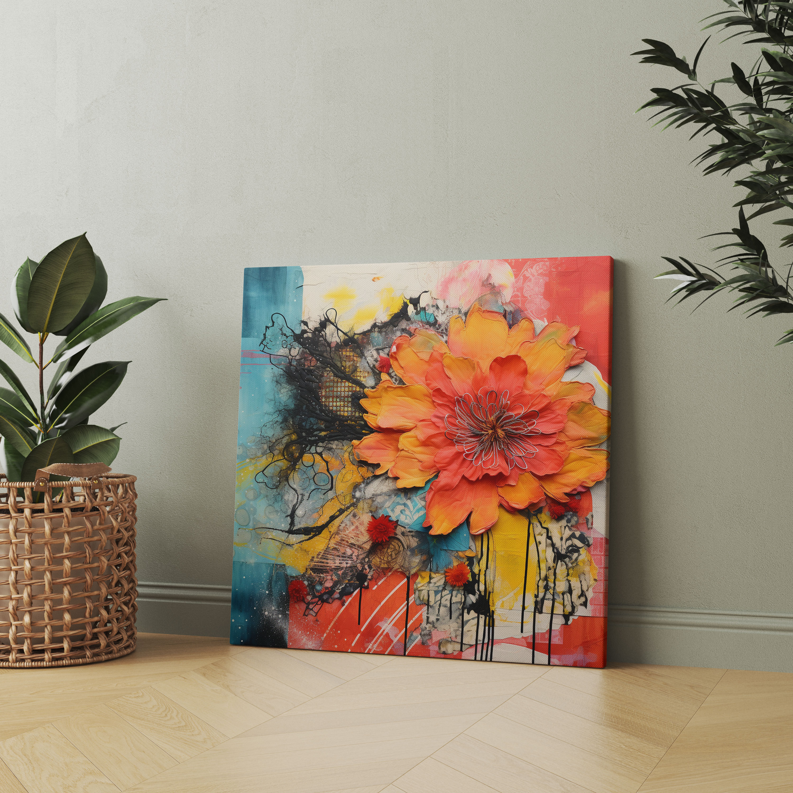Dope Abstract Canvas Print - Dope, Intricate Textures, Visual Delight, Dope