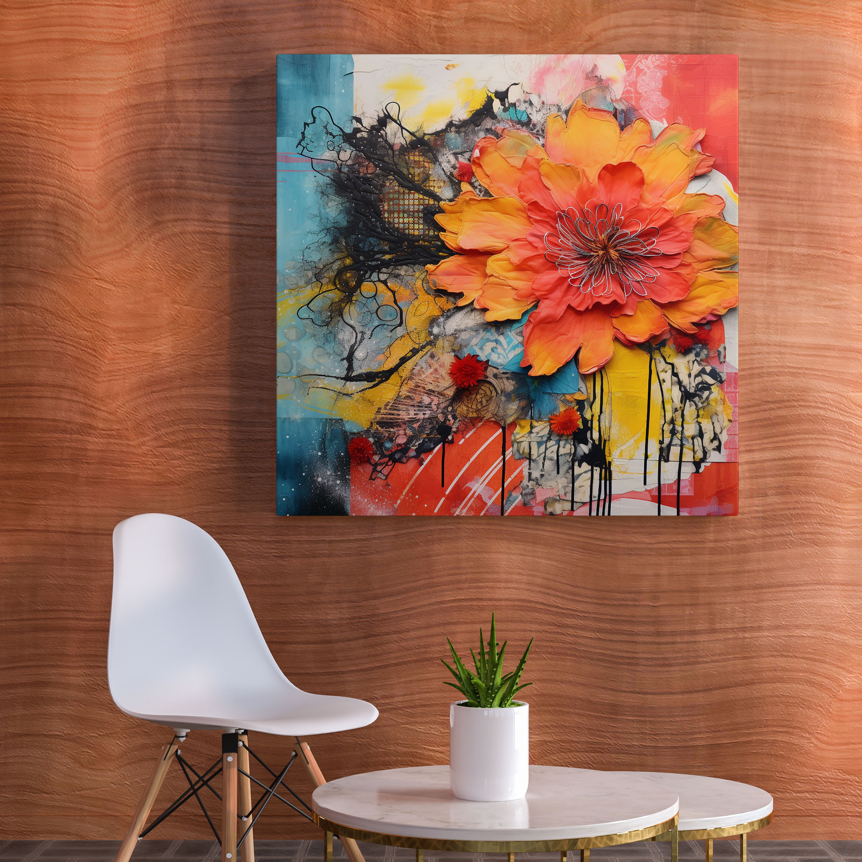 Dope Abstract Canvas Print - Dope, Intricate Textures, Visual Delight, Dope
