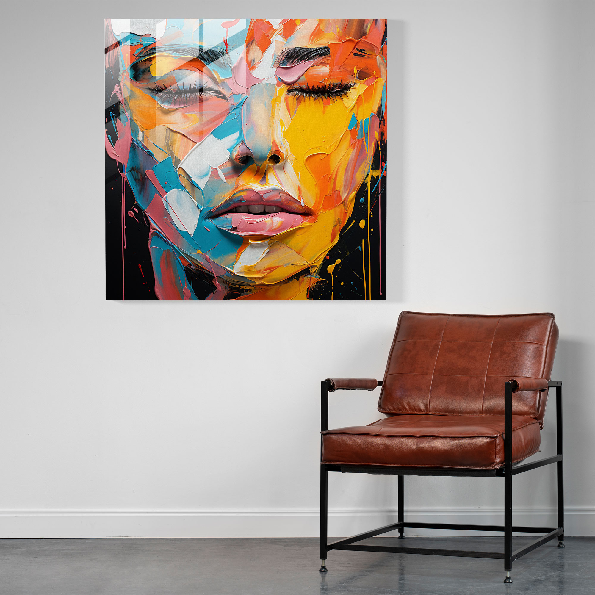 Dope Expression Glasbild - Stilvolle Wandkunst Wanddekoration