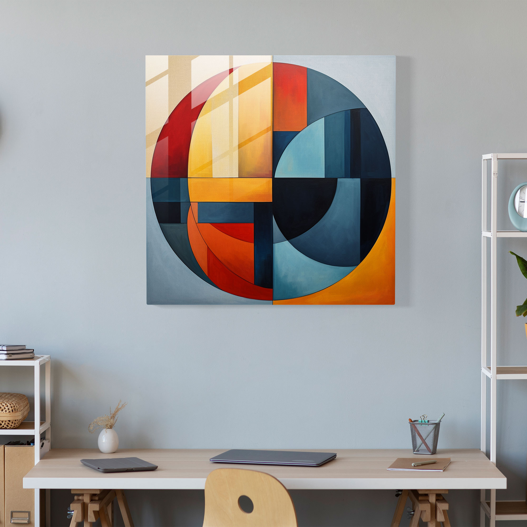 Dope Geometric Harmony Glass Print - Dope, Wall Decoration, Home Decoration, Modern Art