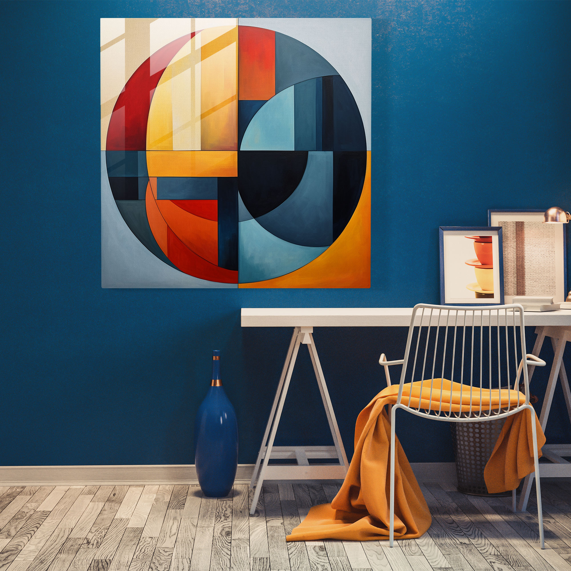 Dope Geometric Harmony Glass Print - Dope, Wall Decoration, Home Decoration, Modern Art