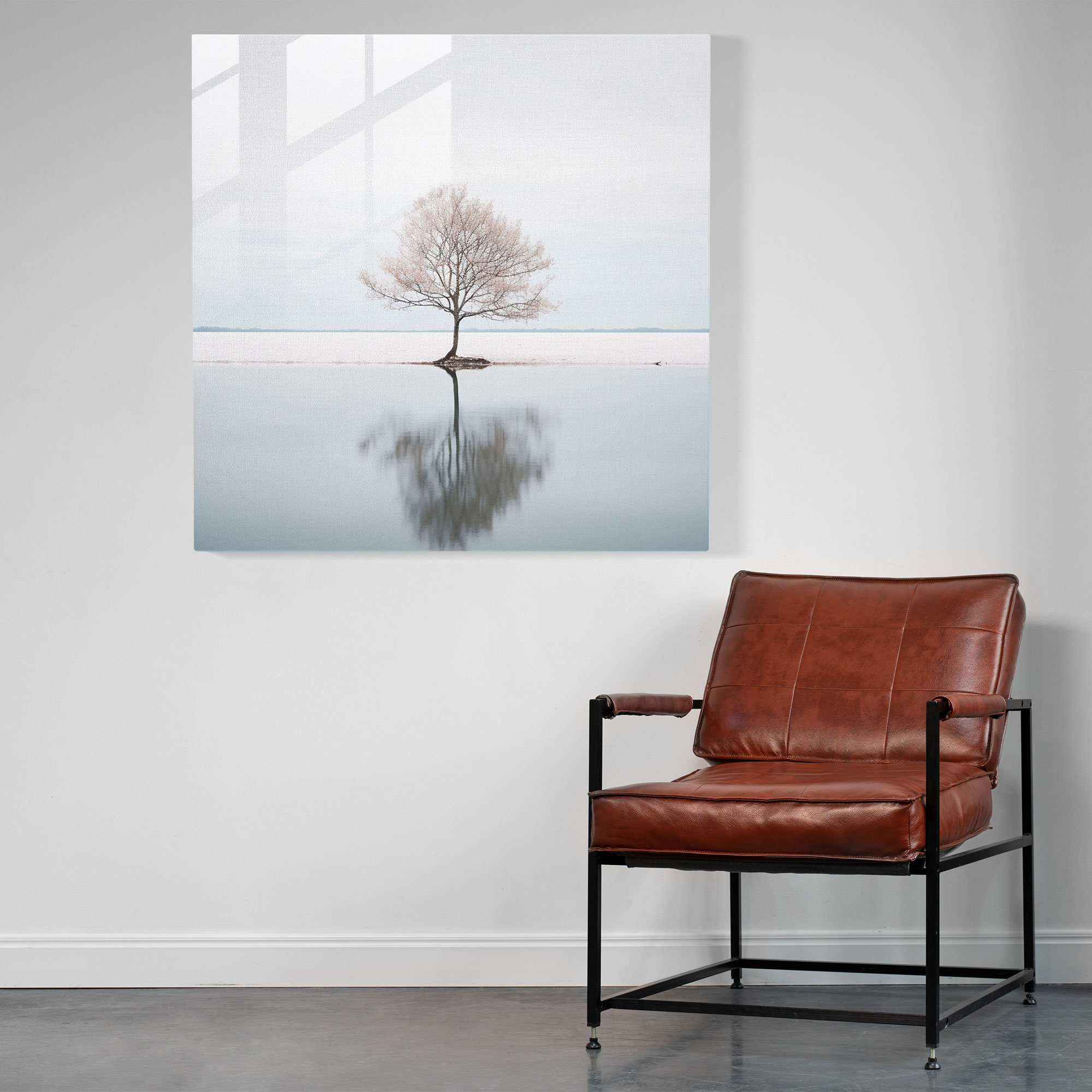 Dope Tranquility Glass Print - Dope, Minimalist Photography, Soothing Tones, Glass Art