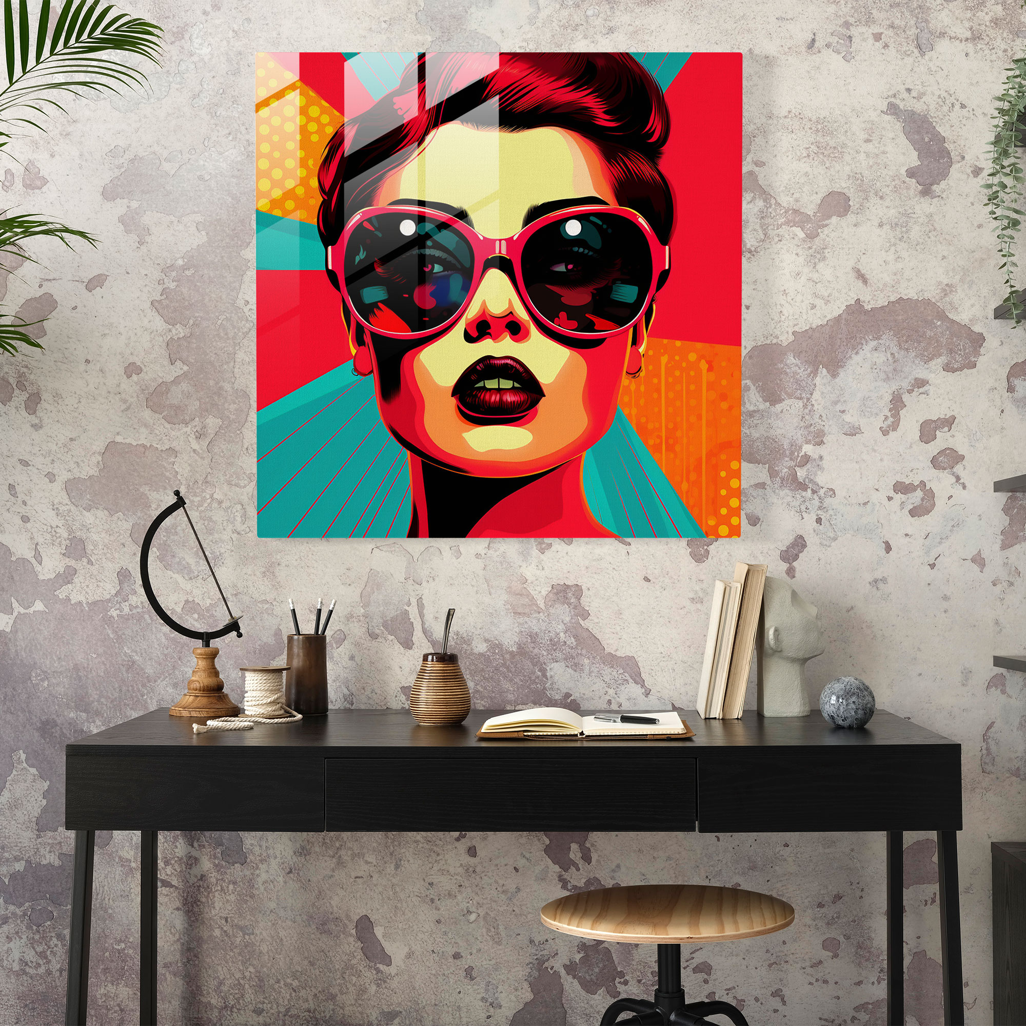 Dope Pop Glass Print - Dope, Glass Wall Art, Dope, Modern Art