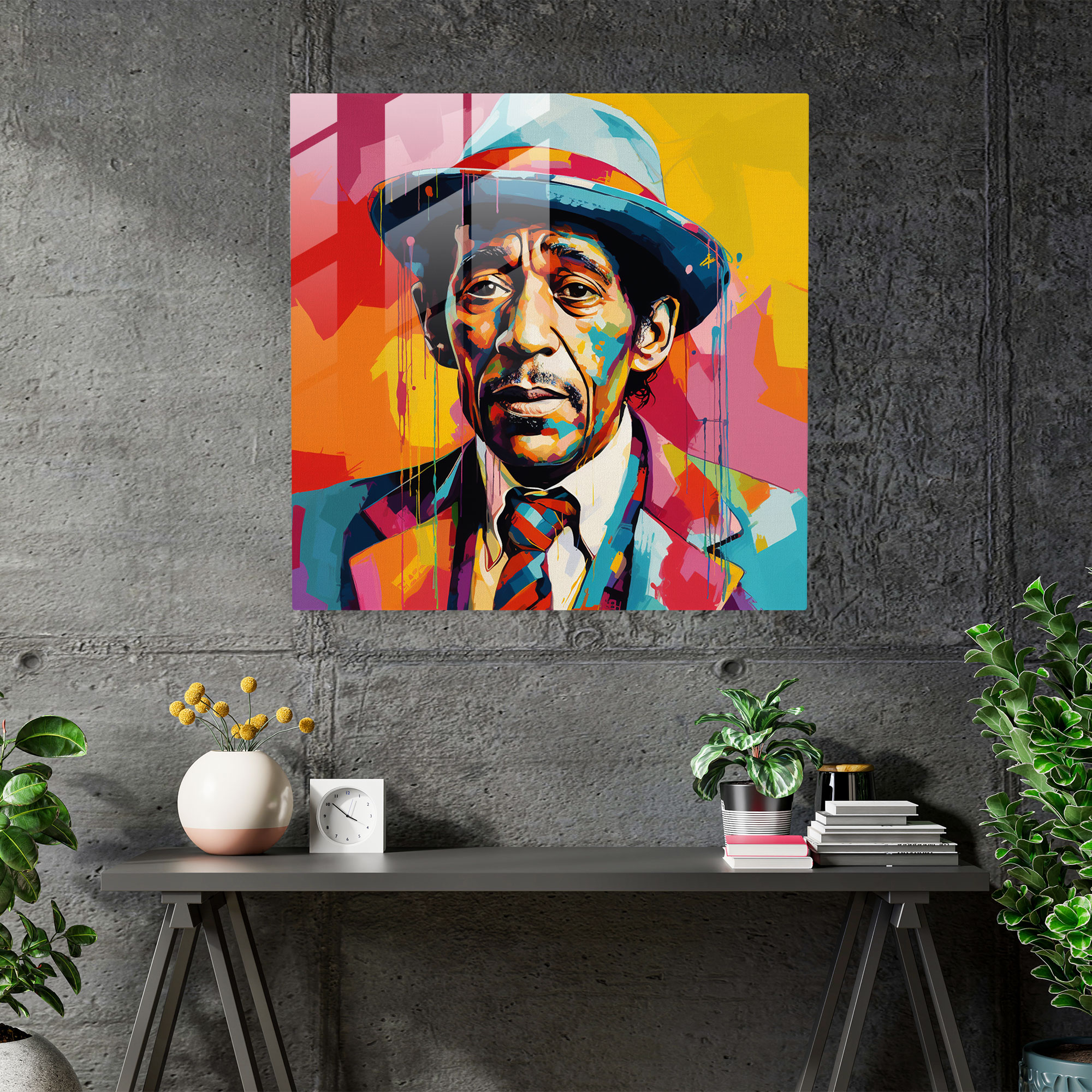 Dope Pop Art Glass Print - Dope, Glass Print, Pop Art Portrait, Modern Art