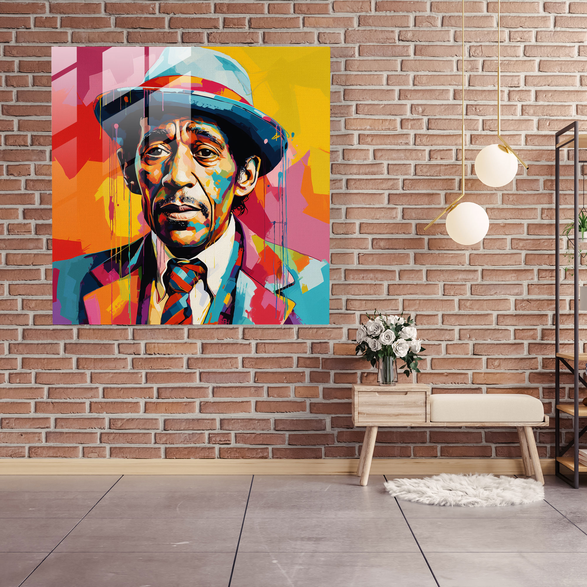 Dope Pop Art Glass Print - Dope, Glass Print, Pop Art Portrait, Modern Art