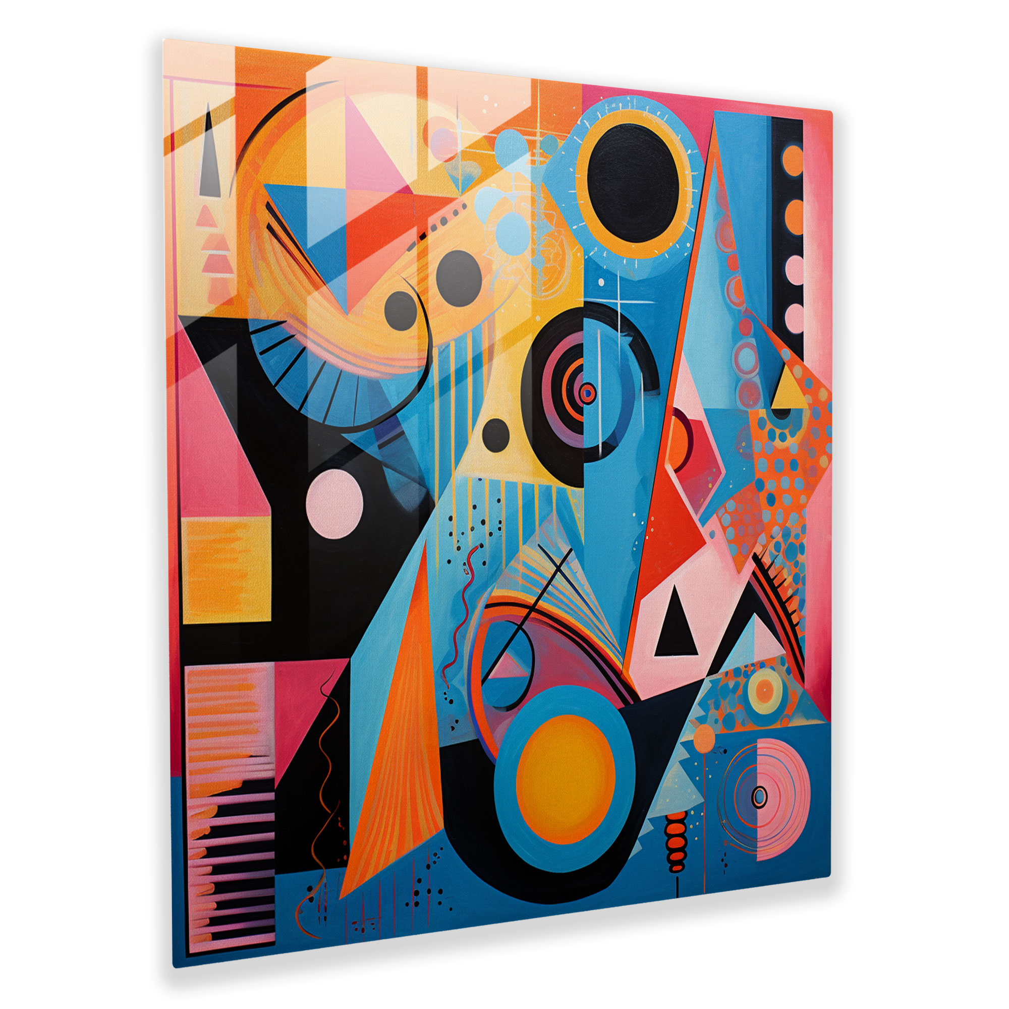 Dope Geometric Glass Print - Dope, Glass Wall Art, Wall Decoration, Geometric Painting