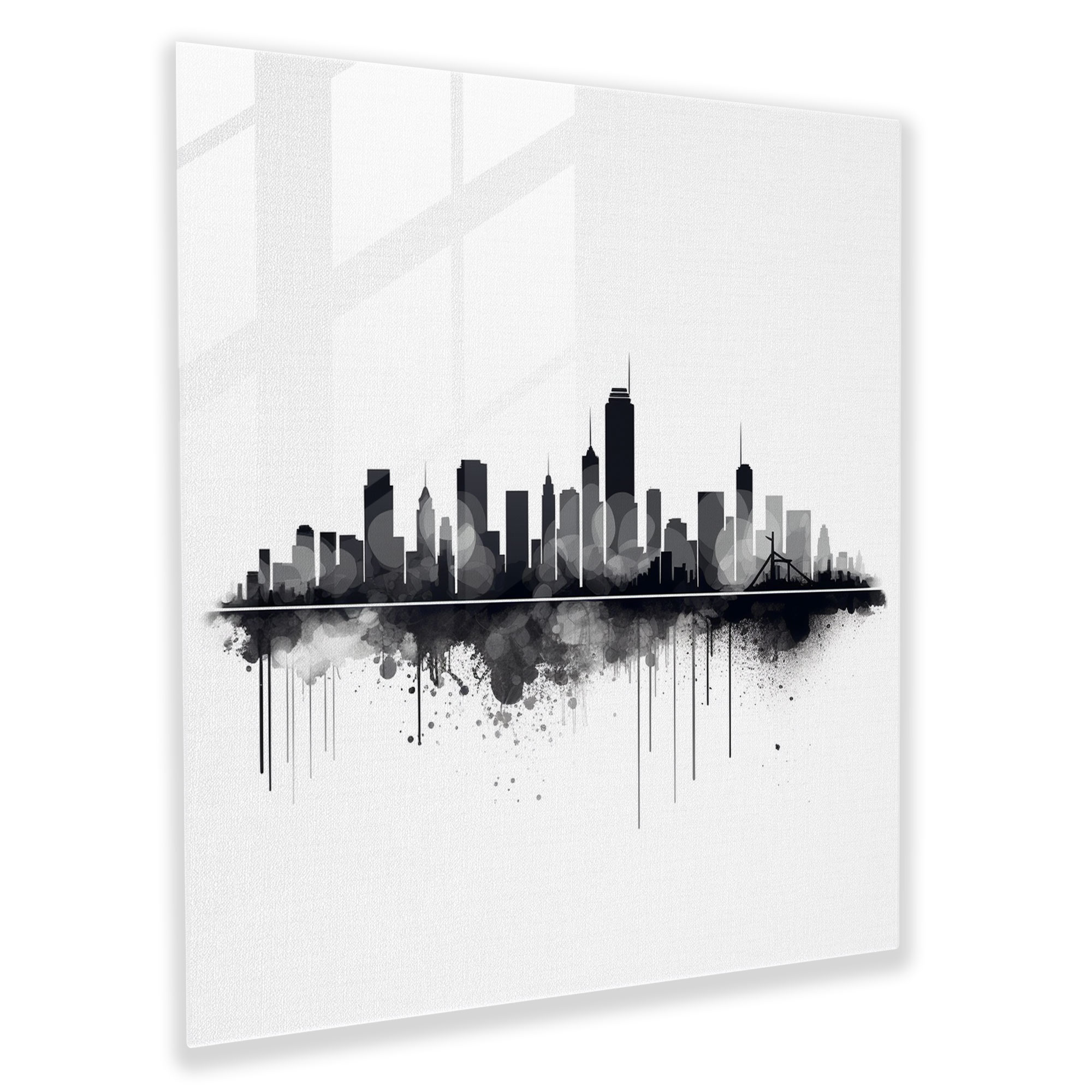 Dope Metropolis Essence - Minimalist Glass Print - Dope, Wall Decoration, Minimalist, Clean