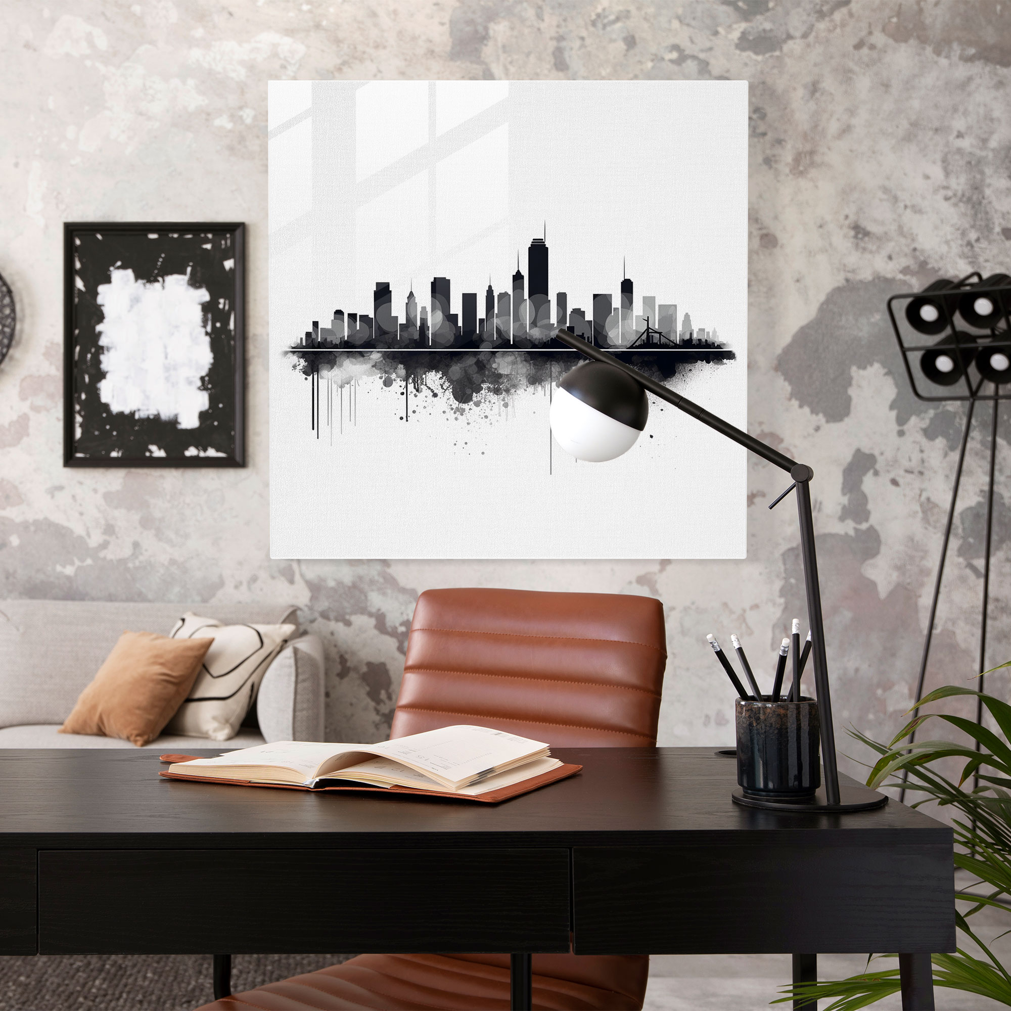Dope Metropolis Essence - Minimalist Glass Print - Dope, Wall Decoration, Minimalist, Clean