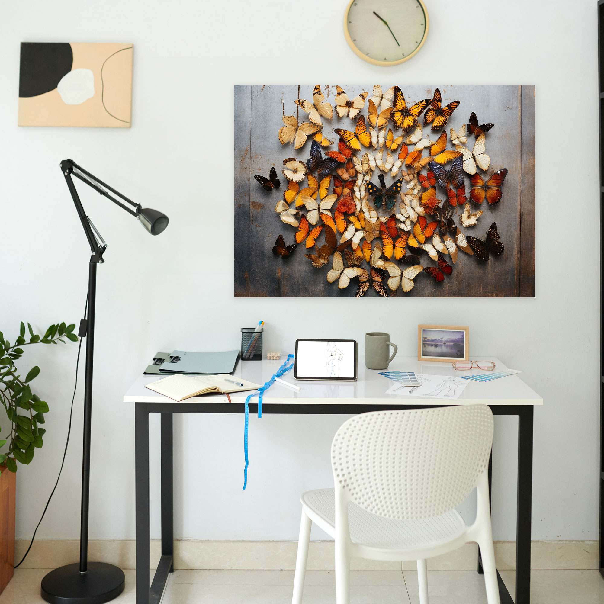 Dried Butterflies Photorealistic Collection Canvas Print - Dried Butterflies, Dried Butterflies Photorealistic Collection, Canvas, Wall Decoration