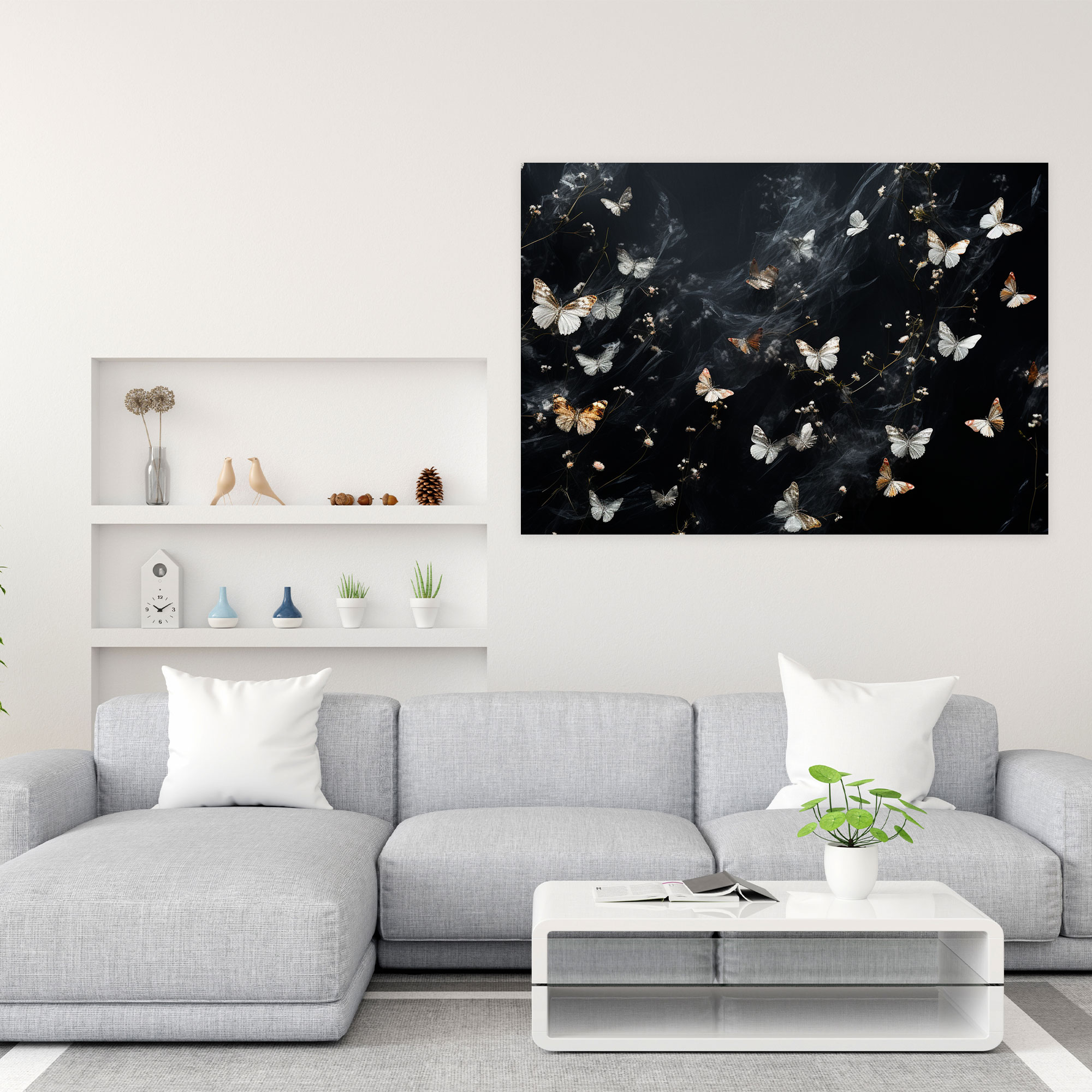 Dried Butterflies Photorealistic Collection Wall Decoration - Dried Butterflies, Wall Art, Home Decoration, Dried Butterflies Photorealistic Collection