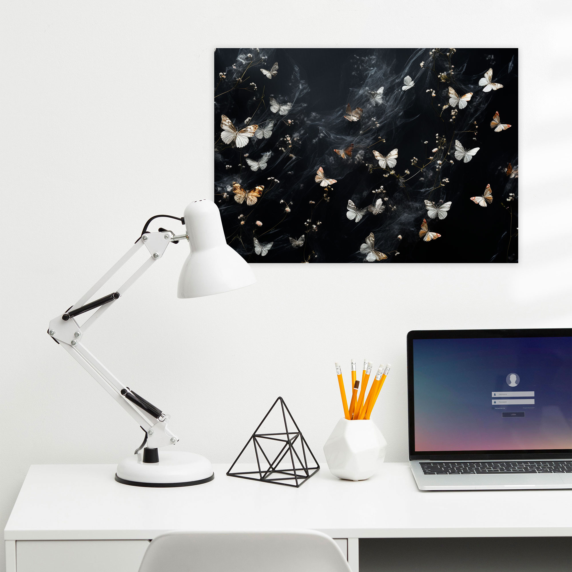 Dried Butterflies Photorealistic Collection Wall Decoration - Dried Butterflies, Wall Art, Home Decoration, Dried Butterflies Photorealistic Collection
