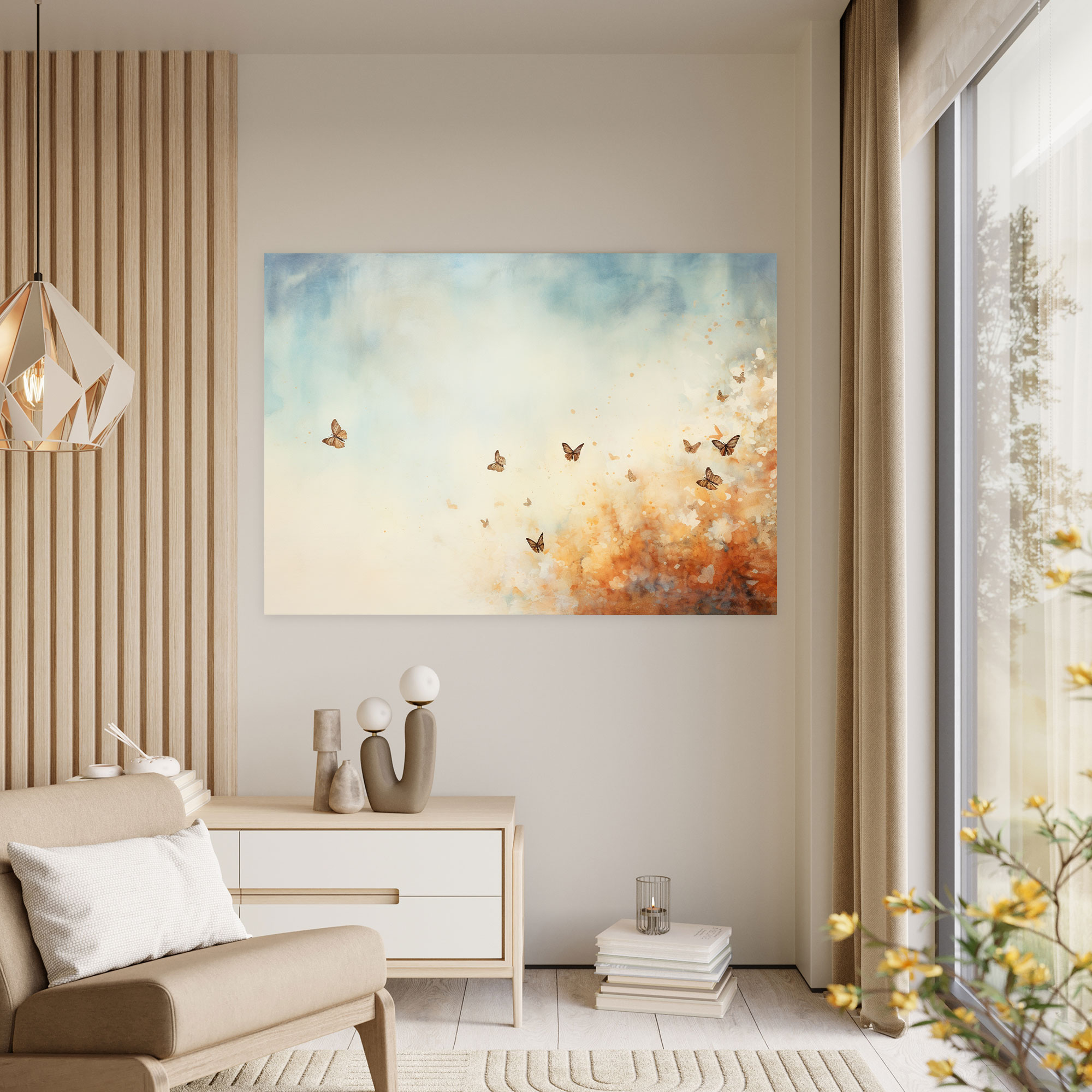 Dried Butterflies Photorealistic Collection Dreamy Wall Art - Dried Butterflies, Dreamy Wall Art, Whimsical Decor, Canvas Wall Art