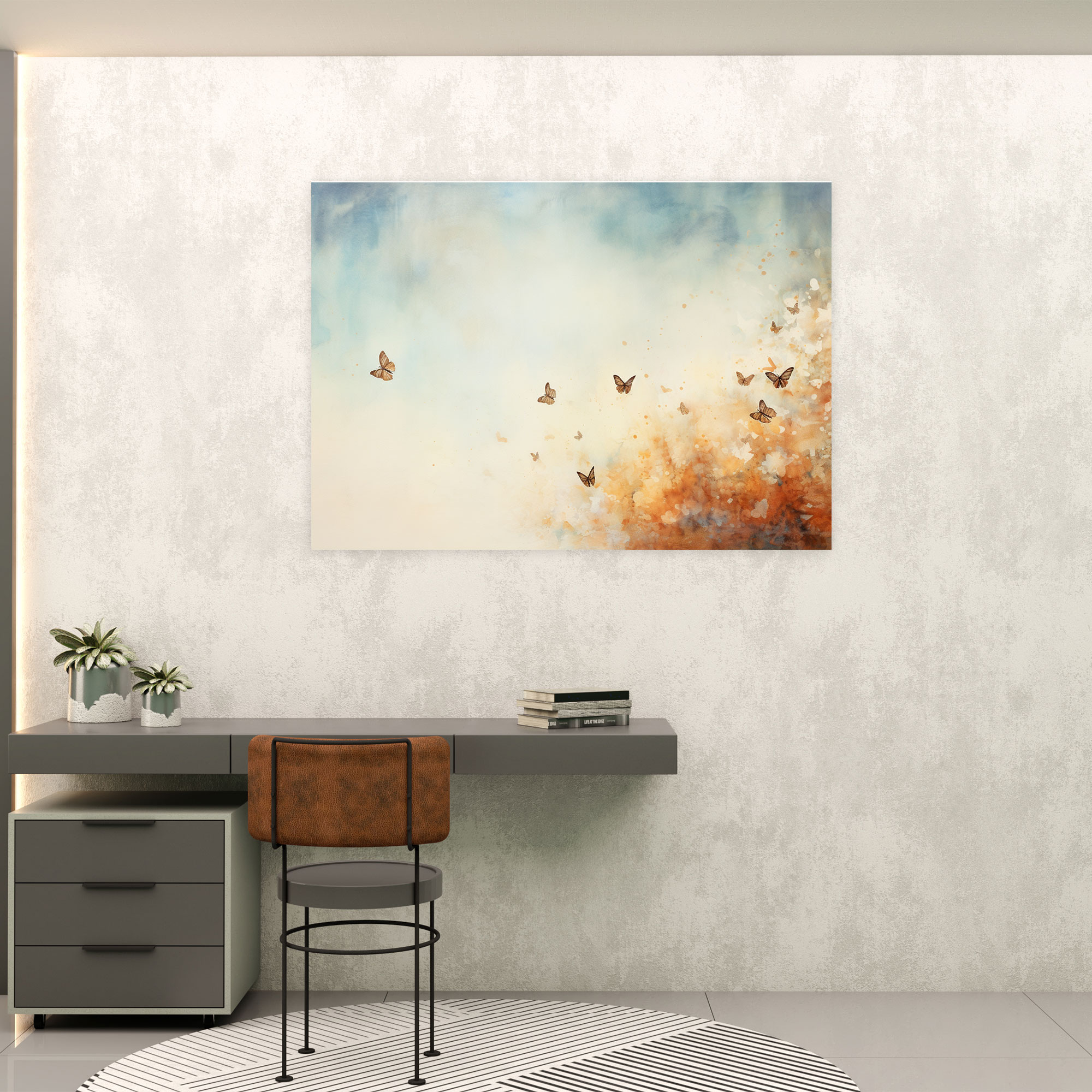Dried Butterflies Photorealistic Collection Dreamy Wall Art - Dried Butterflies, Dreamy Wall Art, Whimsical Decor, Canvas Wall Art