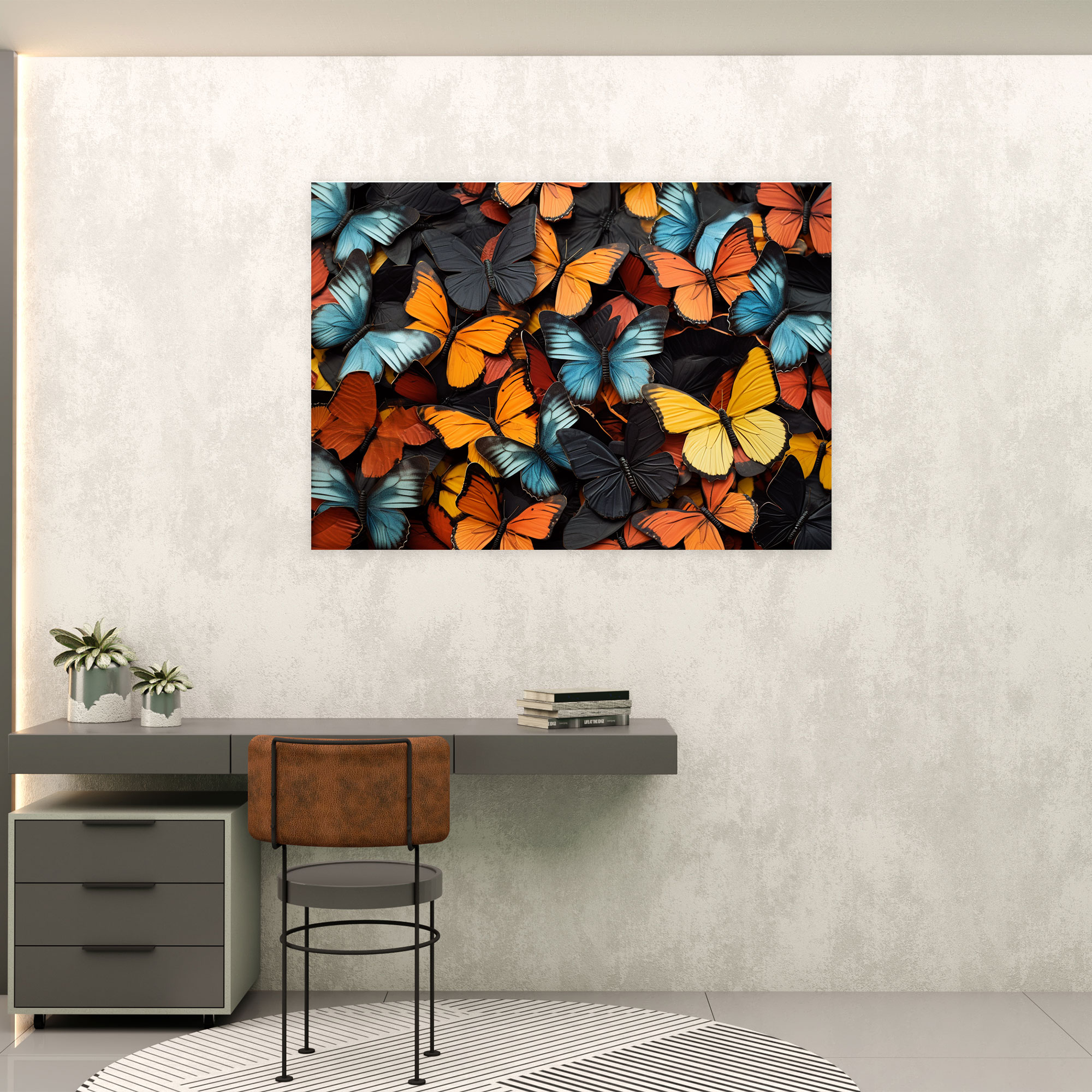 Dried Butterflies Photorealistic Collection Canvas Print - Dried Butterflies, Canvas Print, Canvas Wall Art, Nature Art