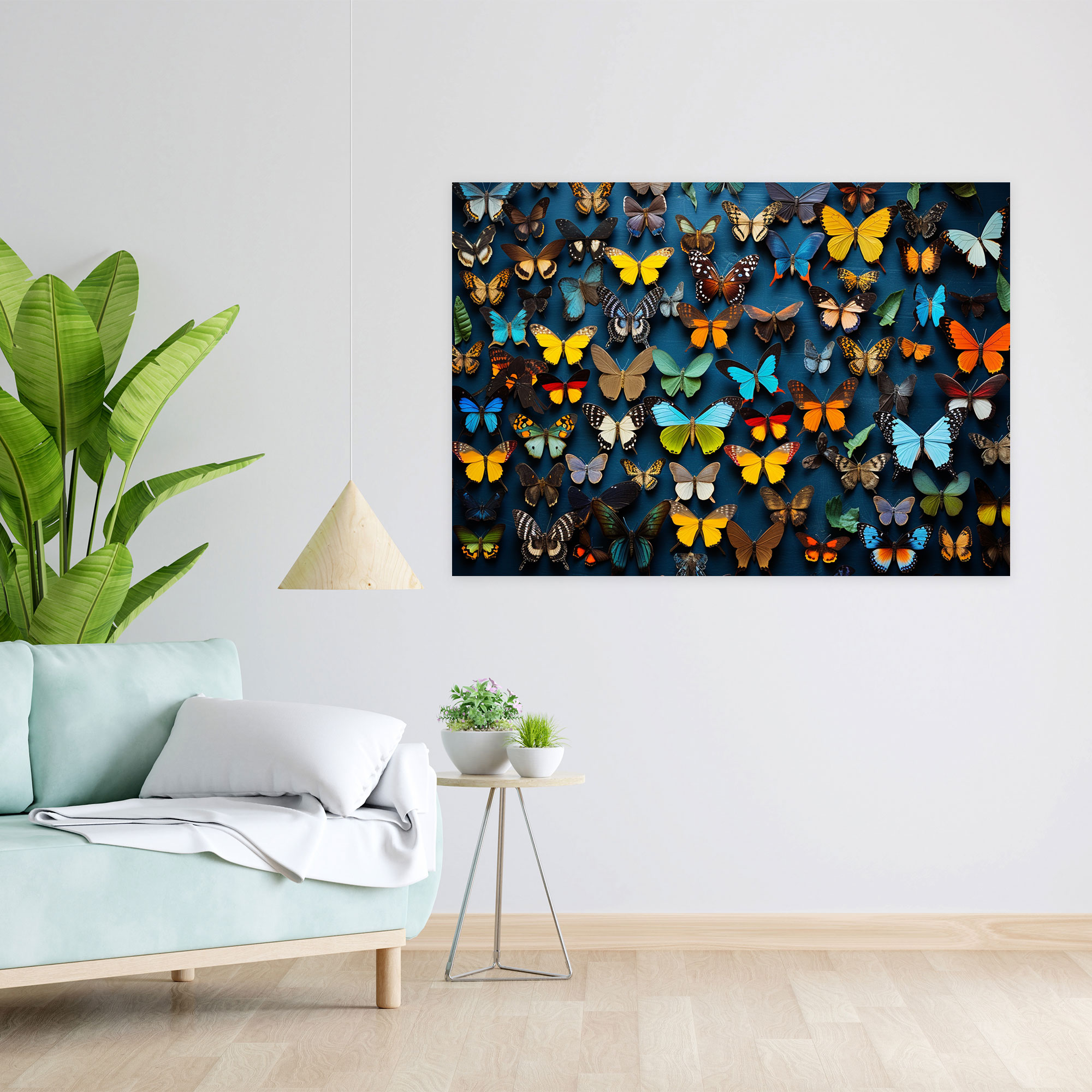 Dried Butterflies Photorealistic Collection Canvas Decor - Dried Butterflies, Dried Butterflies Photorealistic Collection, Wall Decoration, Nature-Inspired Decor