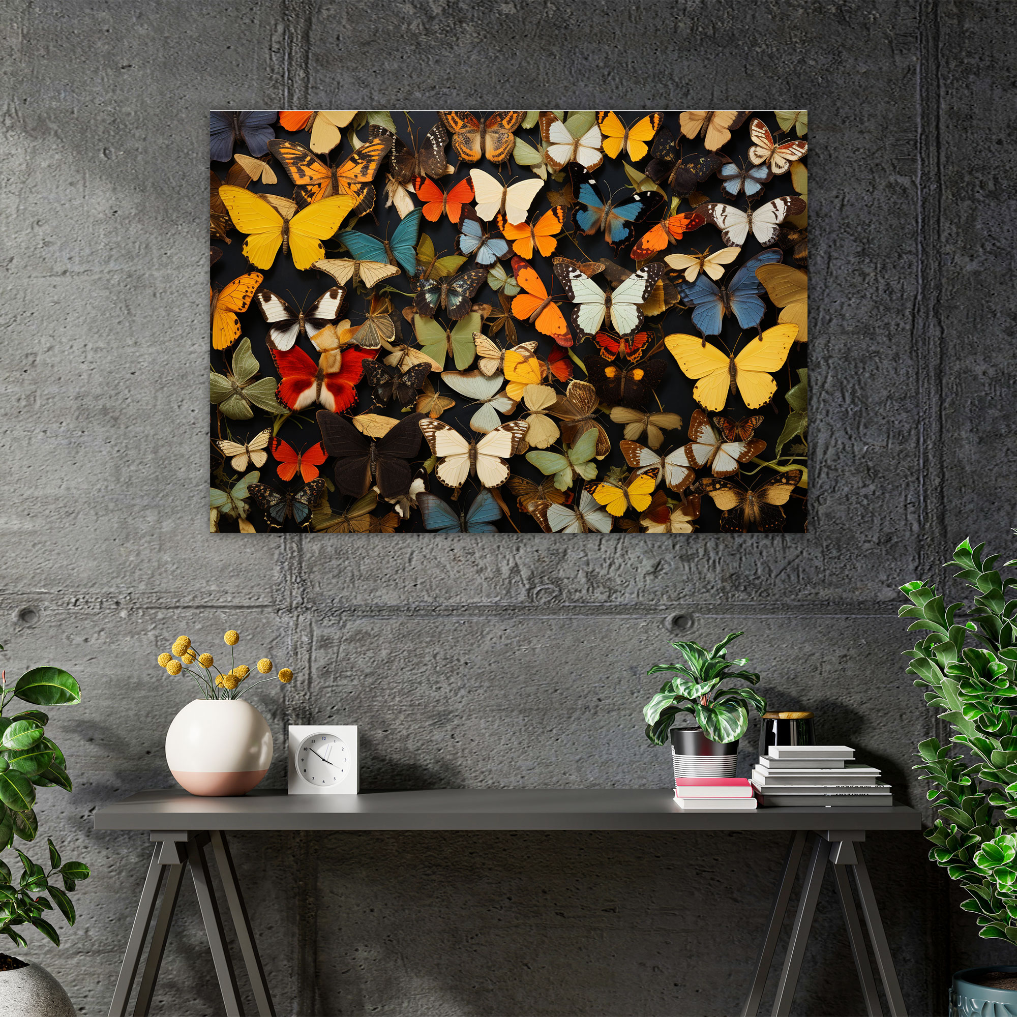 Dried Butterflies Photorealistic Collection Canvas Print - Dried Butterflies, Canvas, Canvas Print, Wall Decoration