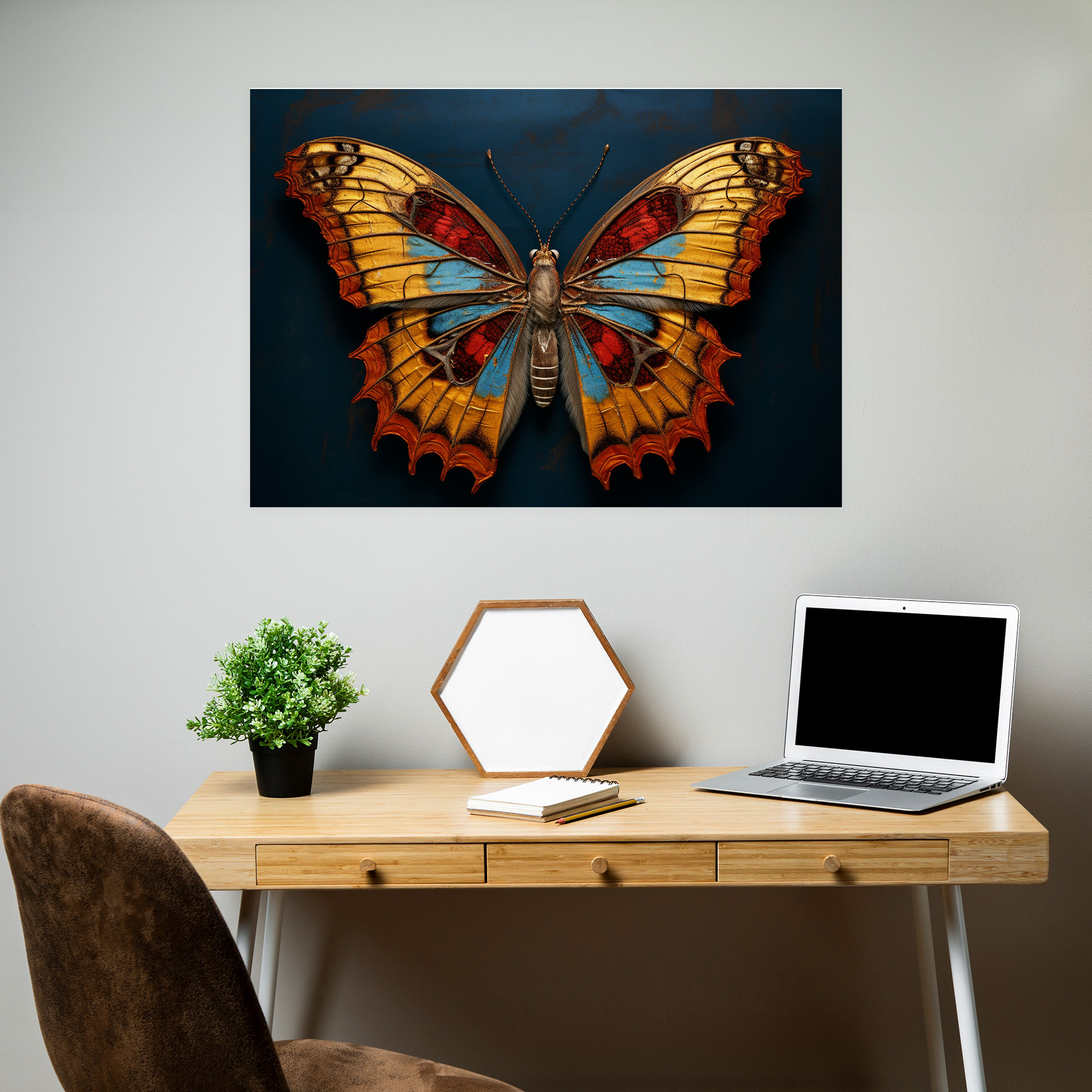 Dried Butterfly Photorealistic Collection Wall Art - Dried Butterflies, Dried Butterflies Photorealistic Collection, Wall Decoration, Wall Art