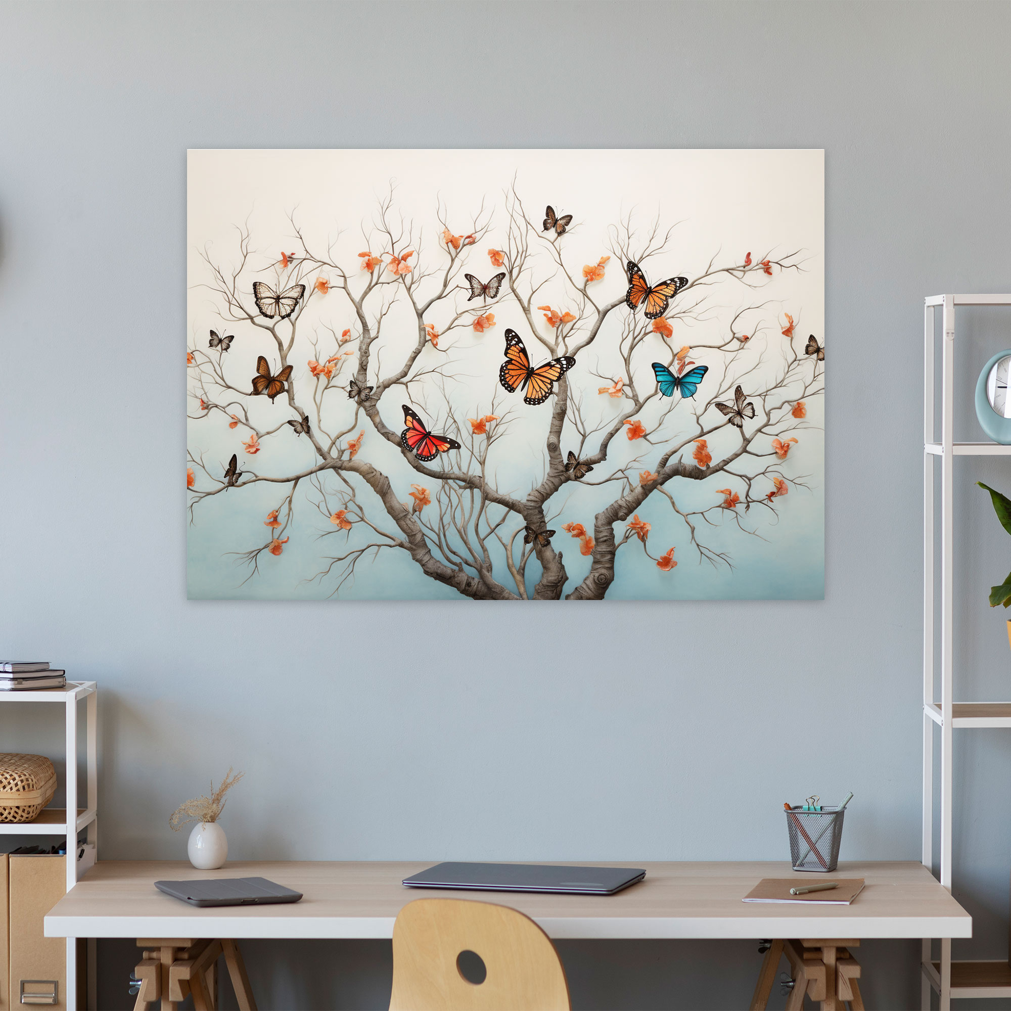 Dried Butterflies Photorealistic Collection Wall Art - Dried Butterflies, Dried Butterflies Photorealistic Collection, Canvas, Wall Decoration