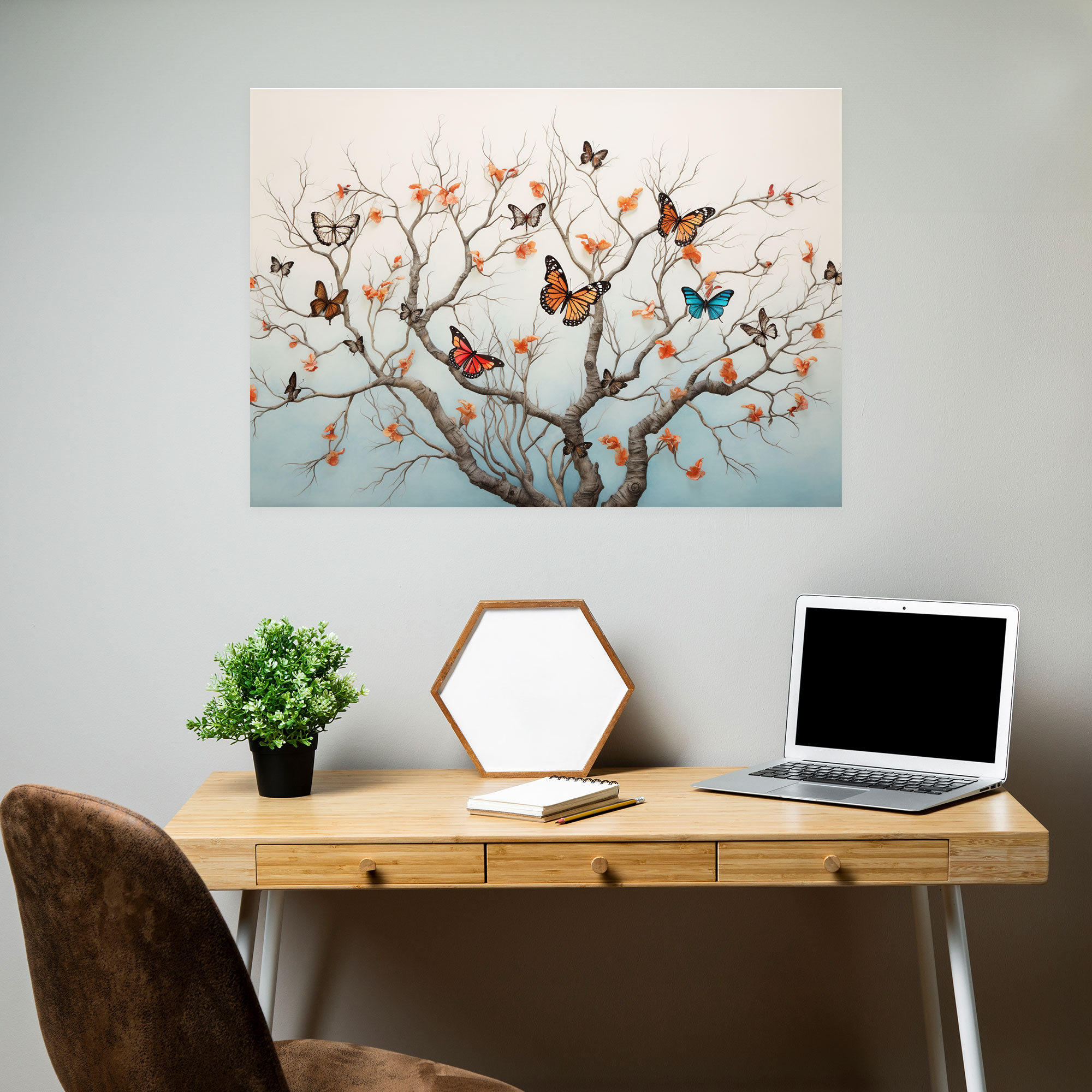 Dried Butterflies Photorealistic Collection Wall Art - Dried Butterflies, Dried Butterflies Photorealistic Collection, Canvas, Wall Decoration