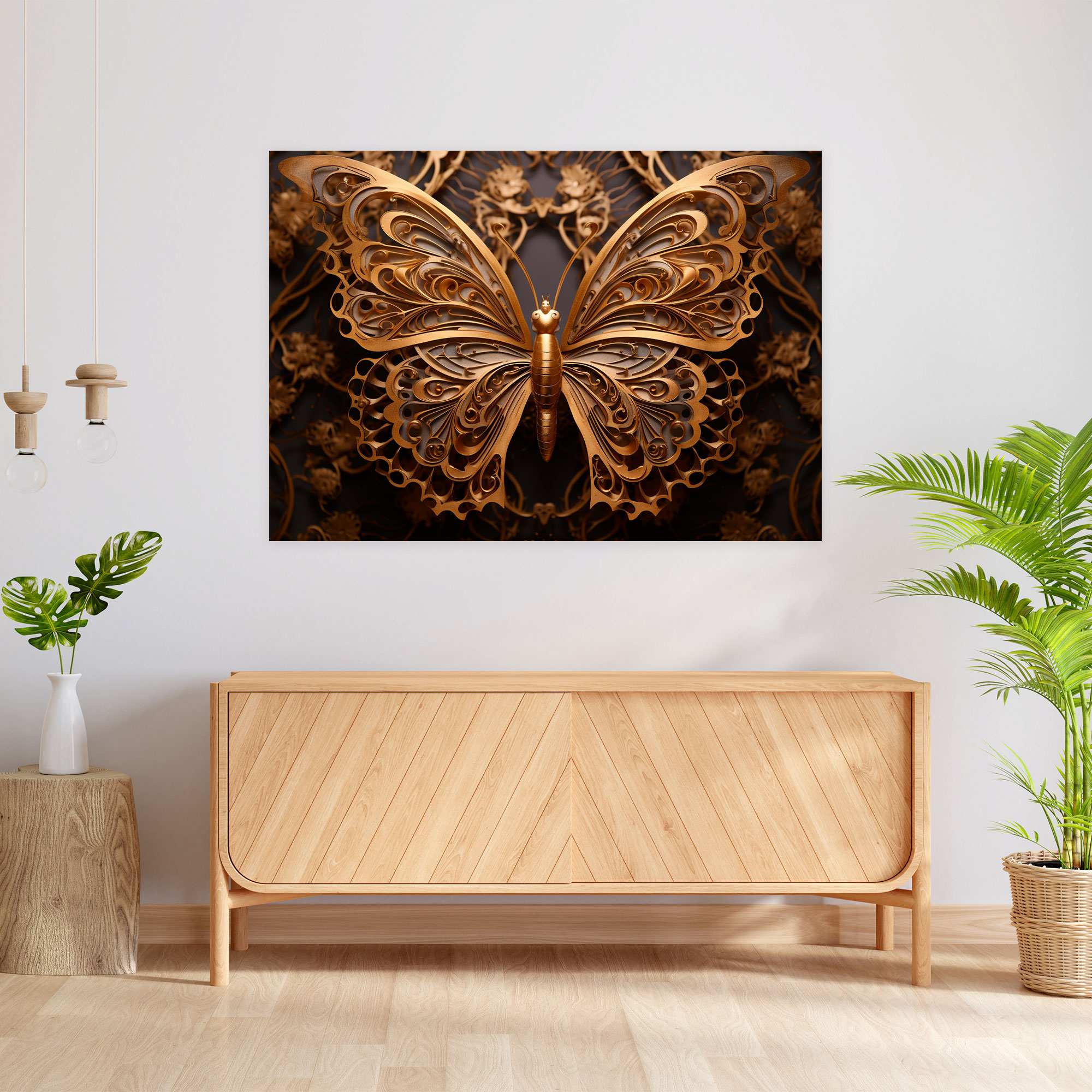 Dried Butterfly Photorealistic Collection Wall Art - Dried Butterflies, Canvas, Wall Art, Wall Decoration