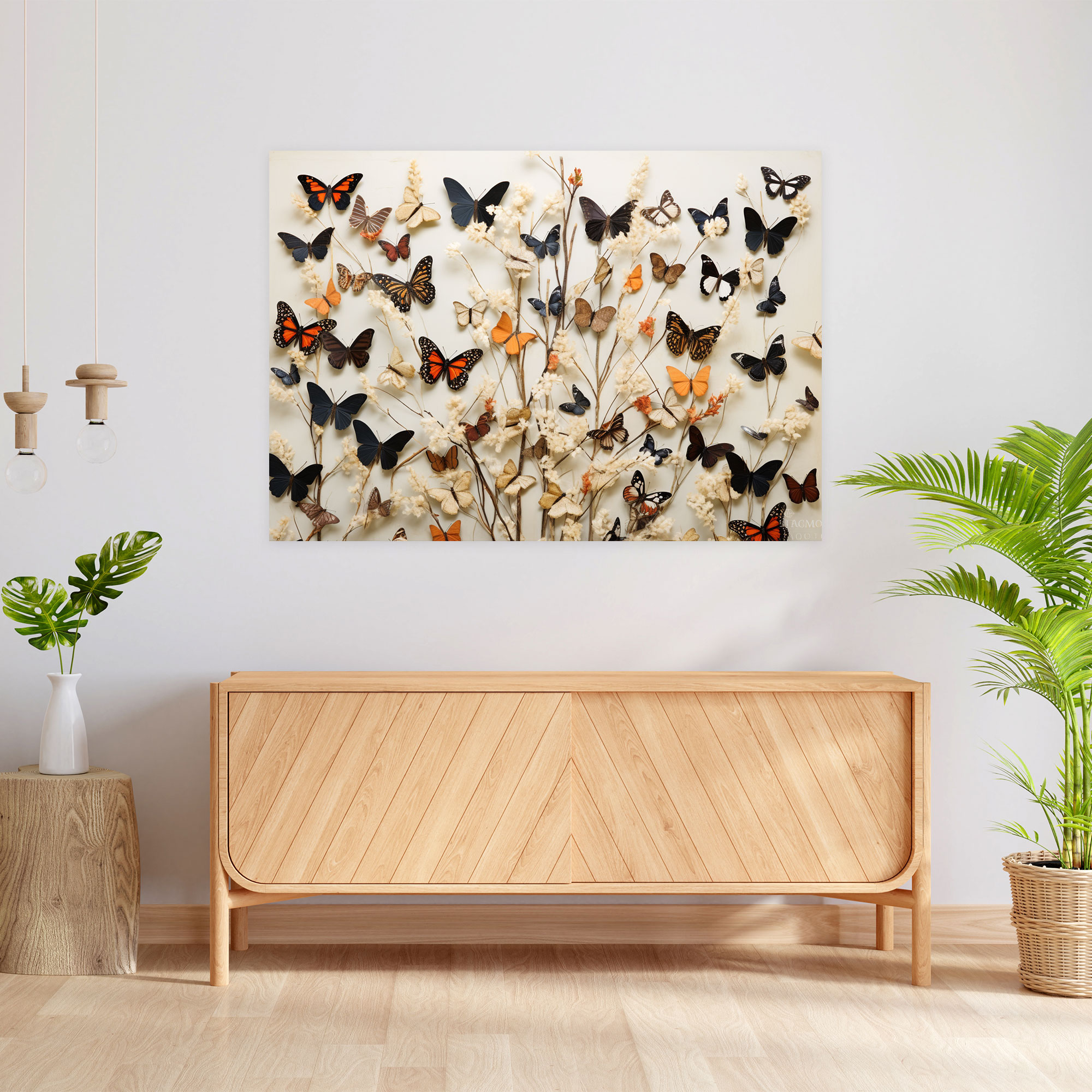 Dried Butterflies Photorealistic Collection Canvas Print - Dried Butterflies, Canvas Wall Art, Wall Art, Home Decoration